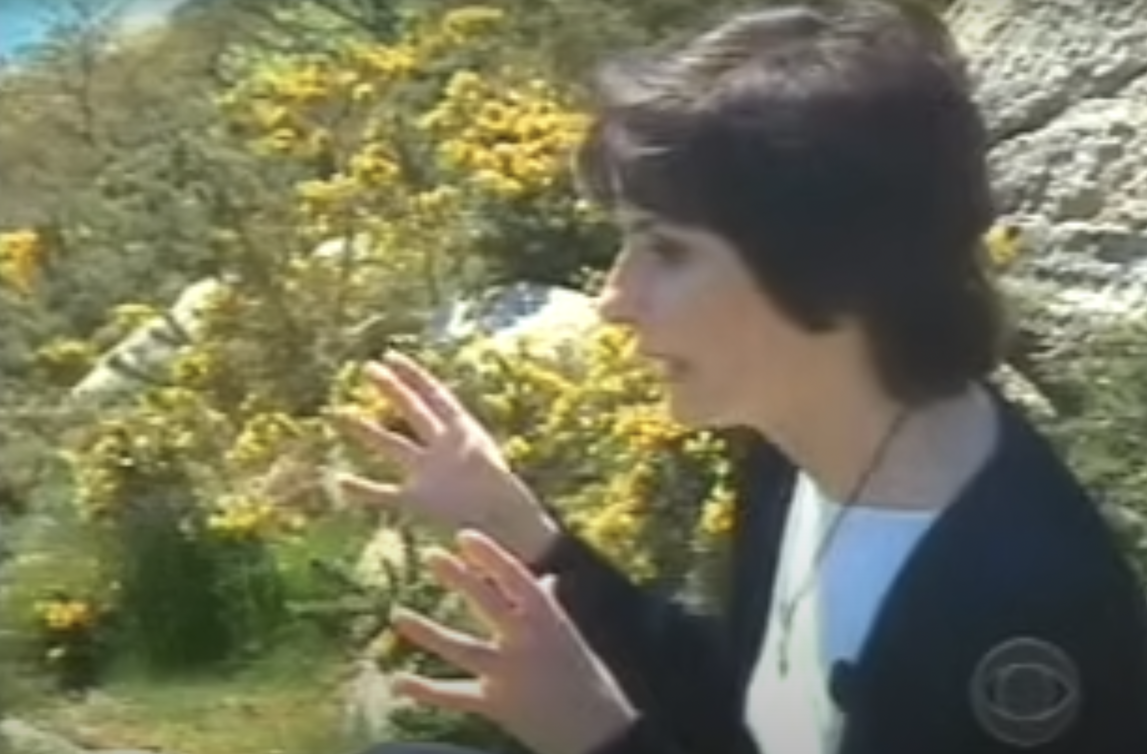 The musical star during a 2001 interview from a video dated January 26, 2022. | Source: YouTube/AndreW