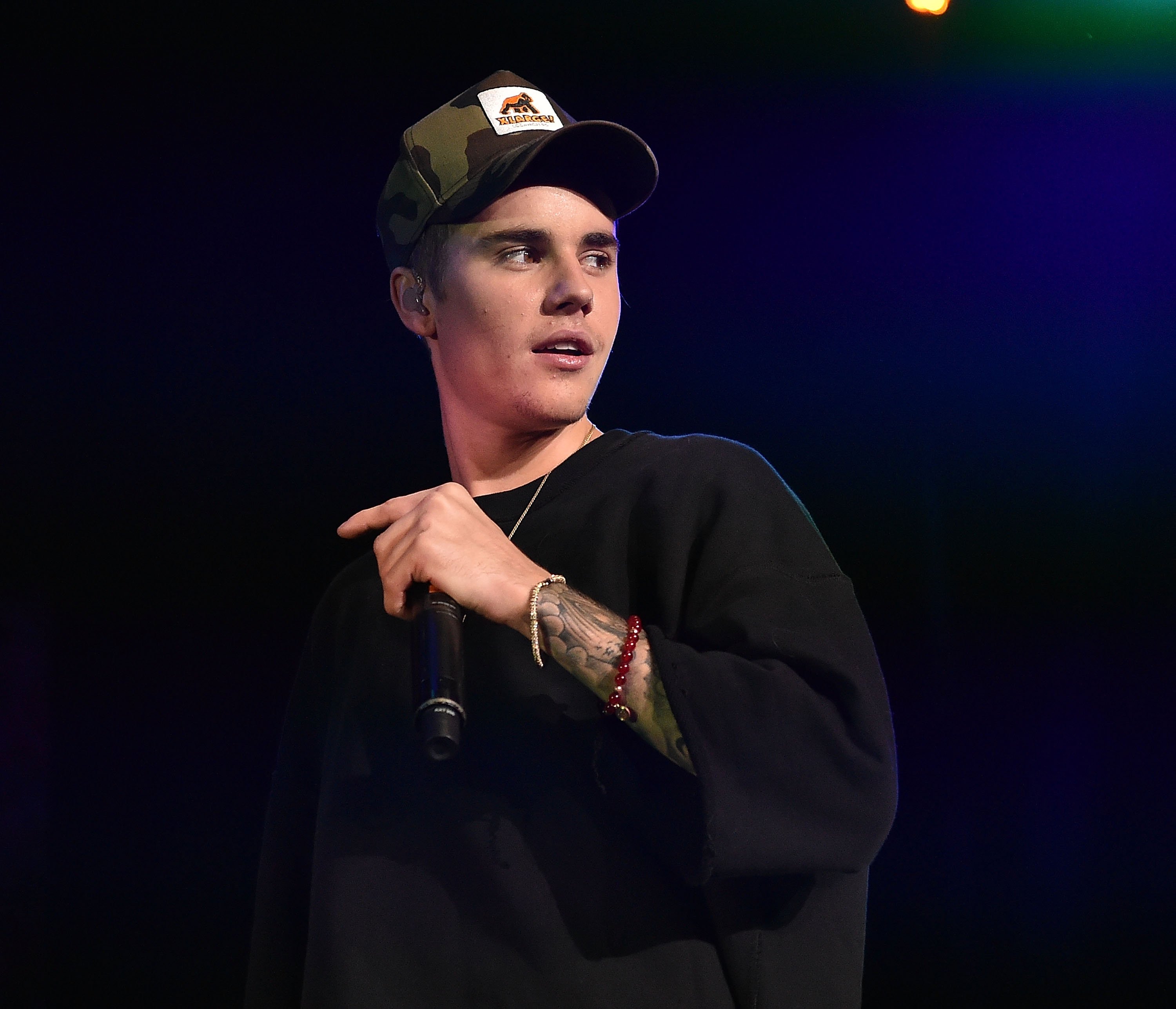 Justin Bieber during his 2015 performance in Atlanta. | Photo: Getty Images