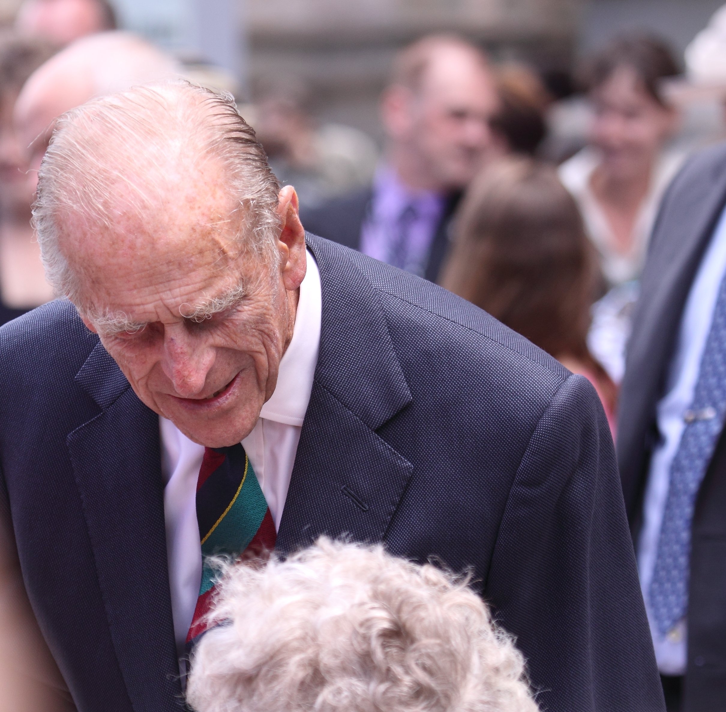 Prince Philip talks to an admirer during his visit to Ottawa with Queen Elizabeth II on June 30, 2010, in Ottawa, Canada | Photo: Shutterstock