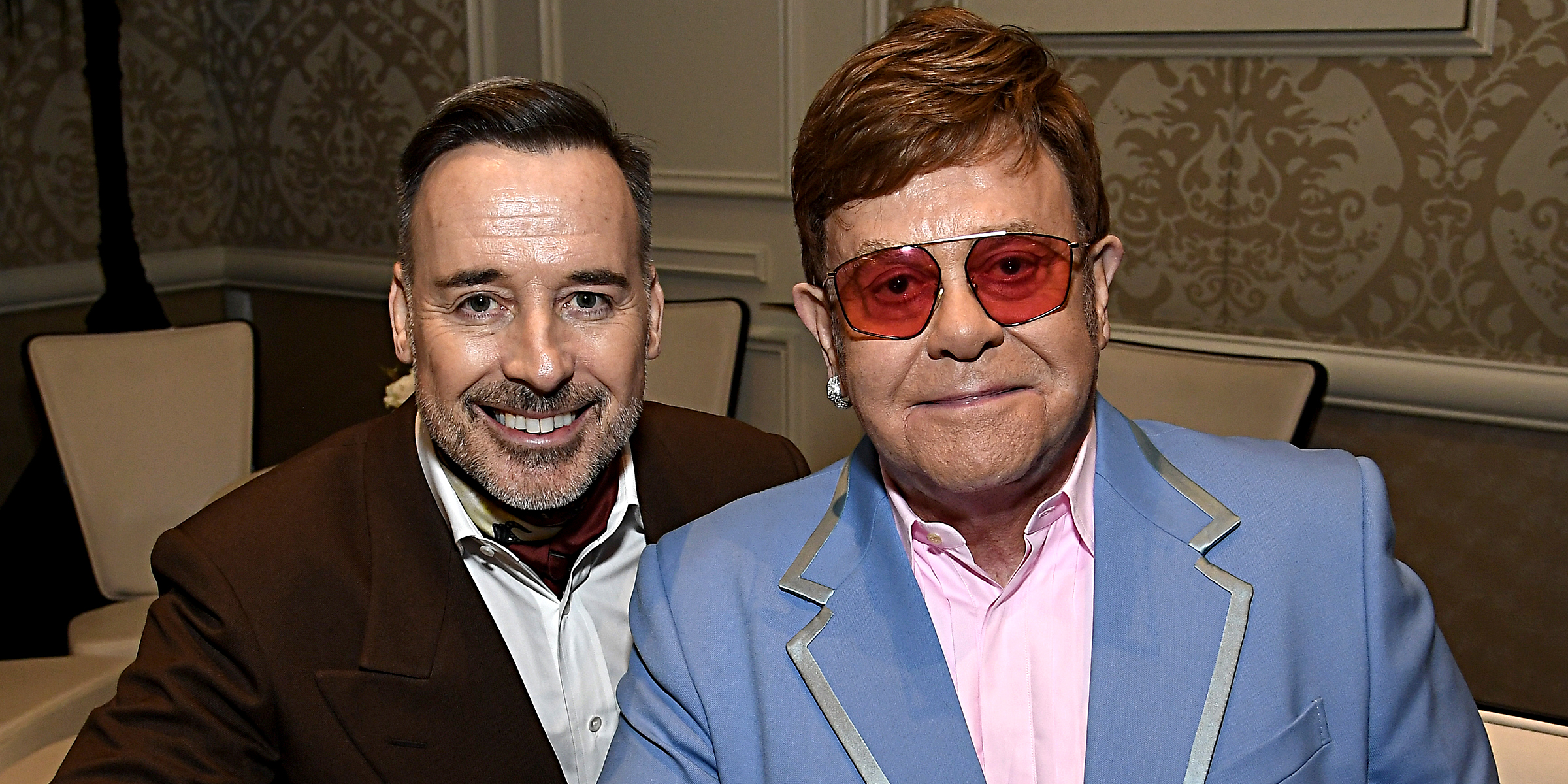 David Furnish and Sir Elton John. | Source: Getty Images