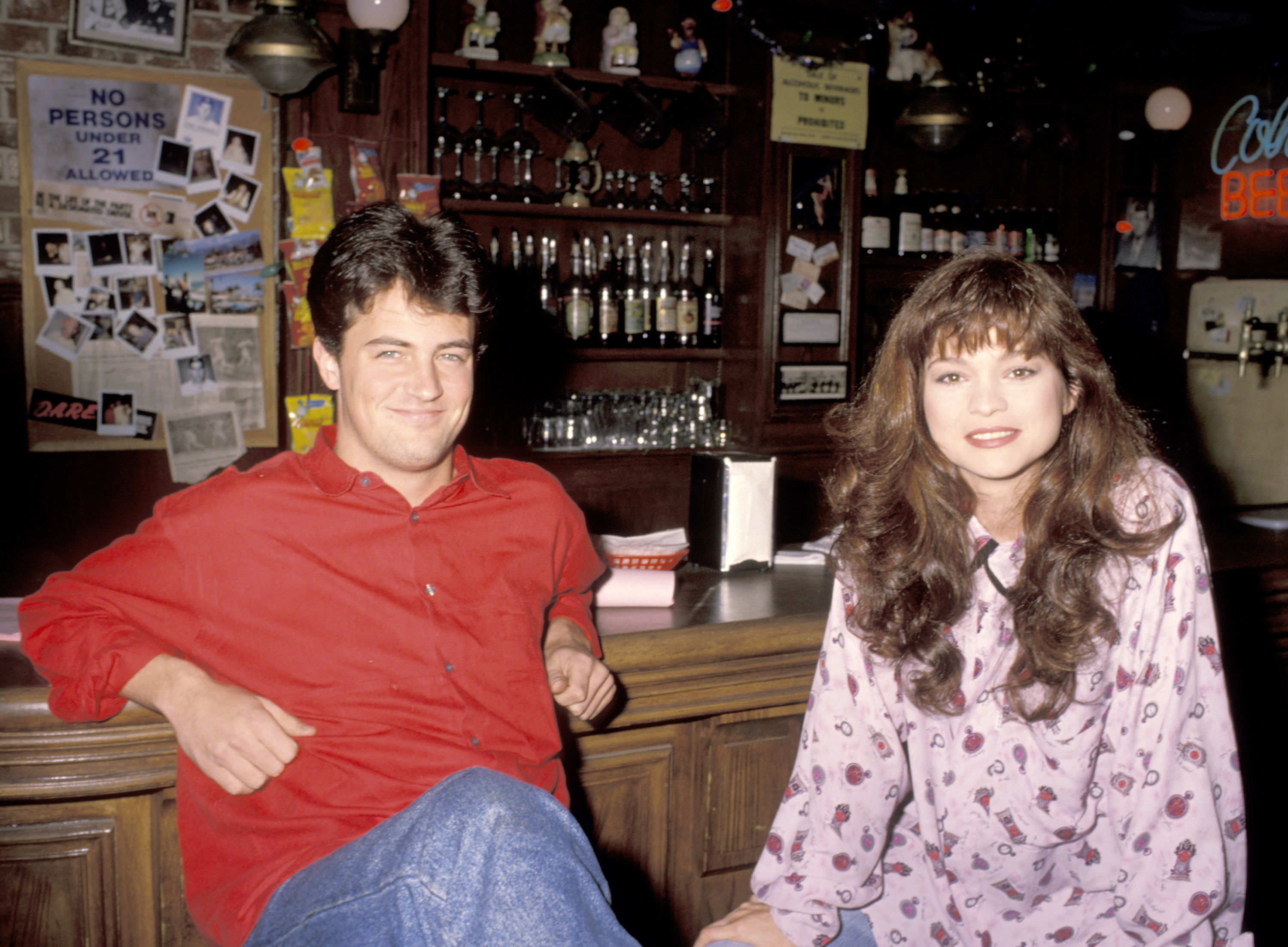 Matthew Perry and Valerie Bertinelli at her birthday party in Los Angeles, California | Source: Getty Images