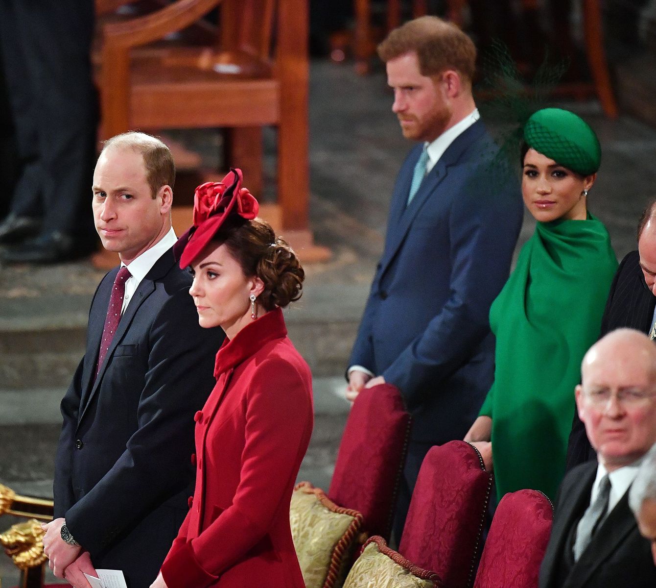 Prince William, Duke of Cambridge, Kate Middleton, Duchess of Cambridge, Prince Harry, Duke of Sussex, and Meghan Markle, Duchess of Sussex at the Commonwealth Day Service 2020 in London, England | Photo: Phil Harris - WPA Pool/Getty Images