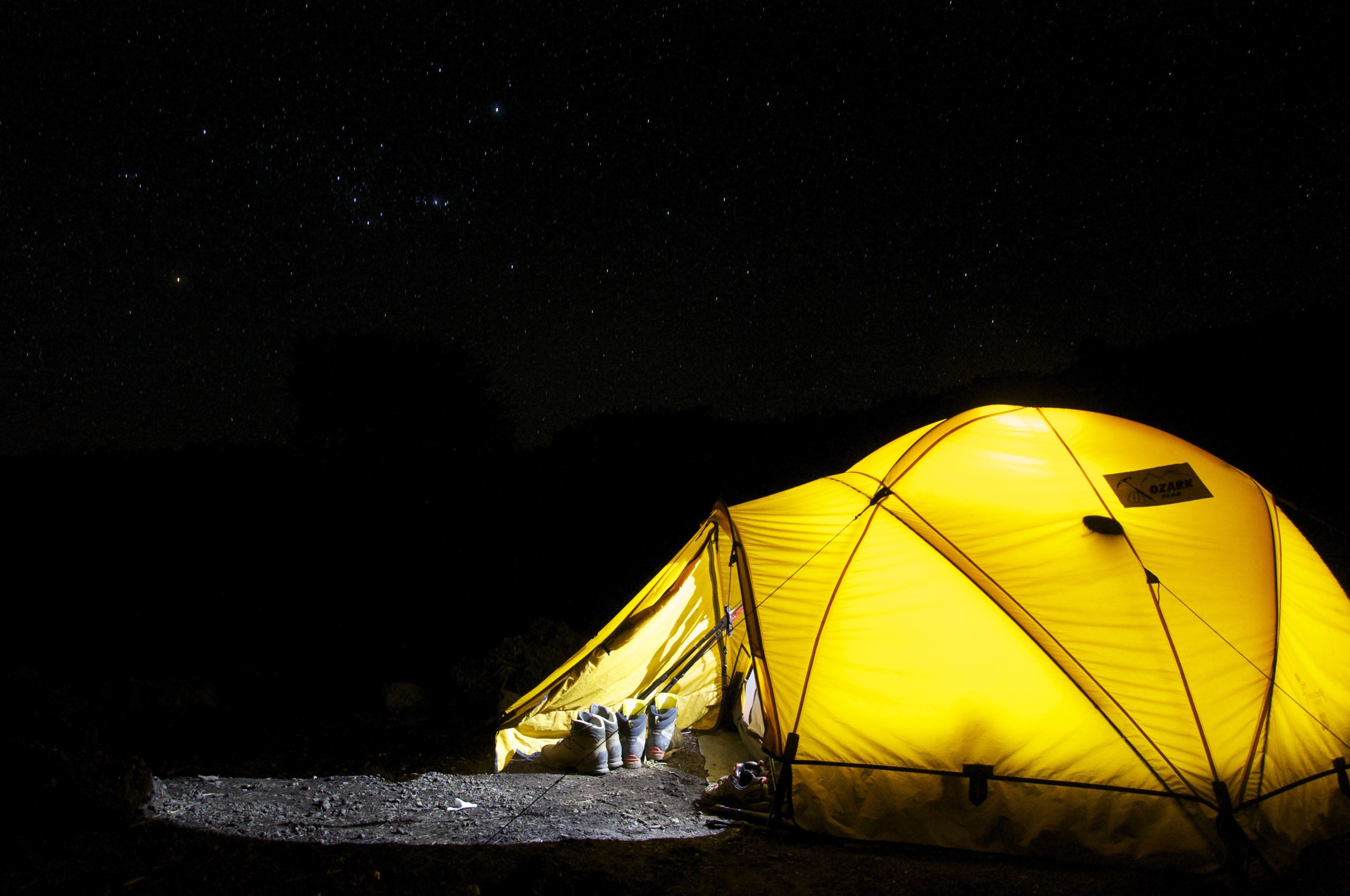 Camping in the woods. | Source: Pexels