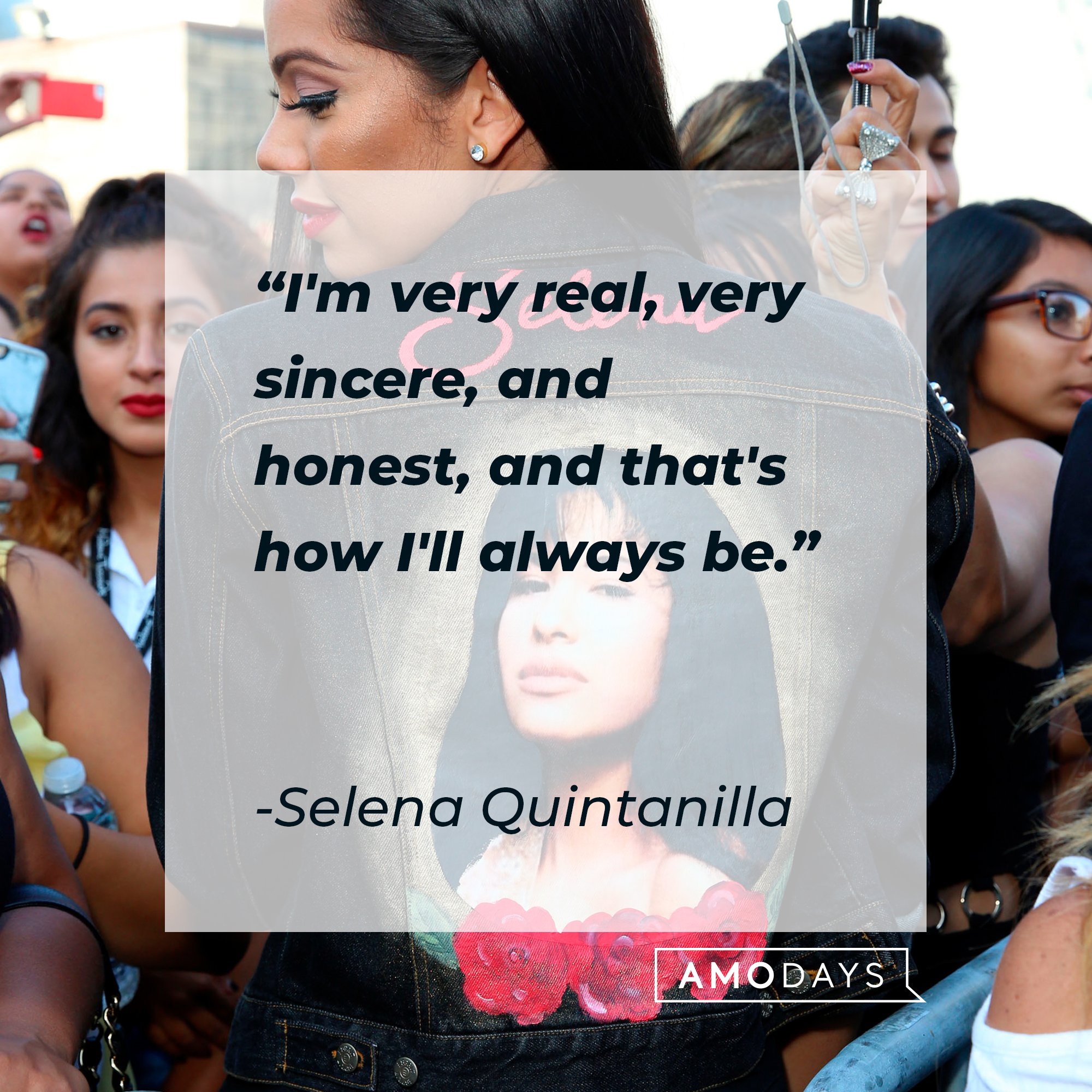 Selena Quintanilla's quote: "I'm very real, very sincere, and honest, and that's how I'll always be.” | Image: AmoDays