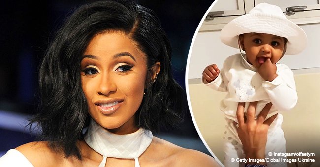 Cardi B's Daughter Baby Kulture Looks as Cute as Ever in White Bucket ...