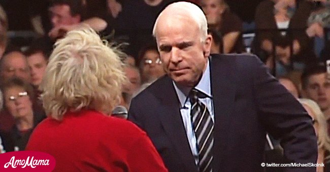 Video of John McCain defending Barack Obama from racist supporter has gone viral