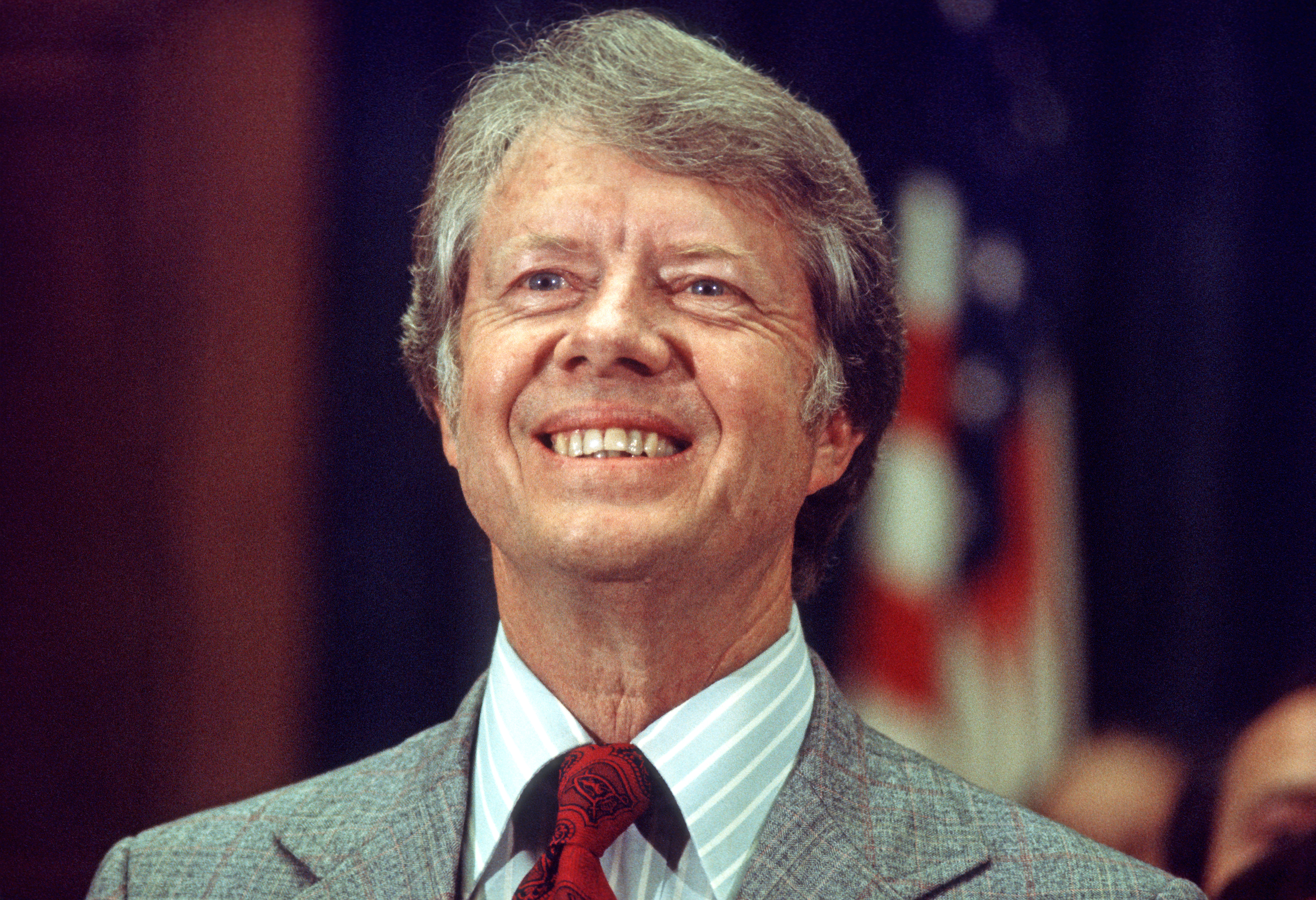Jimmy Carter at the Rayburn House Office Building, Washington DC on May 15, 1976 | Source: Getty Images