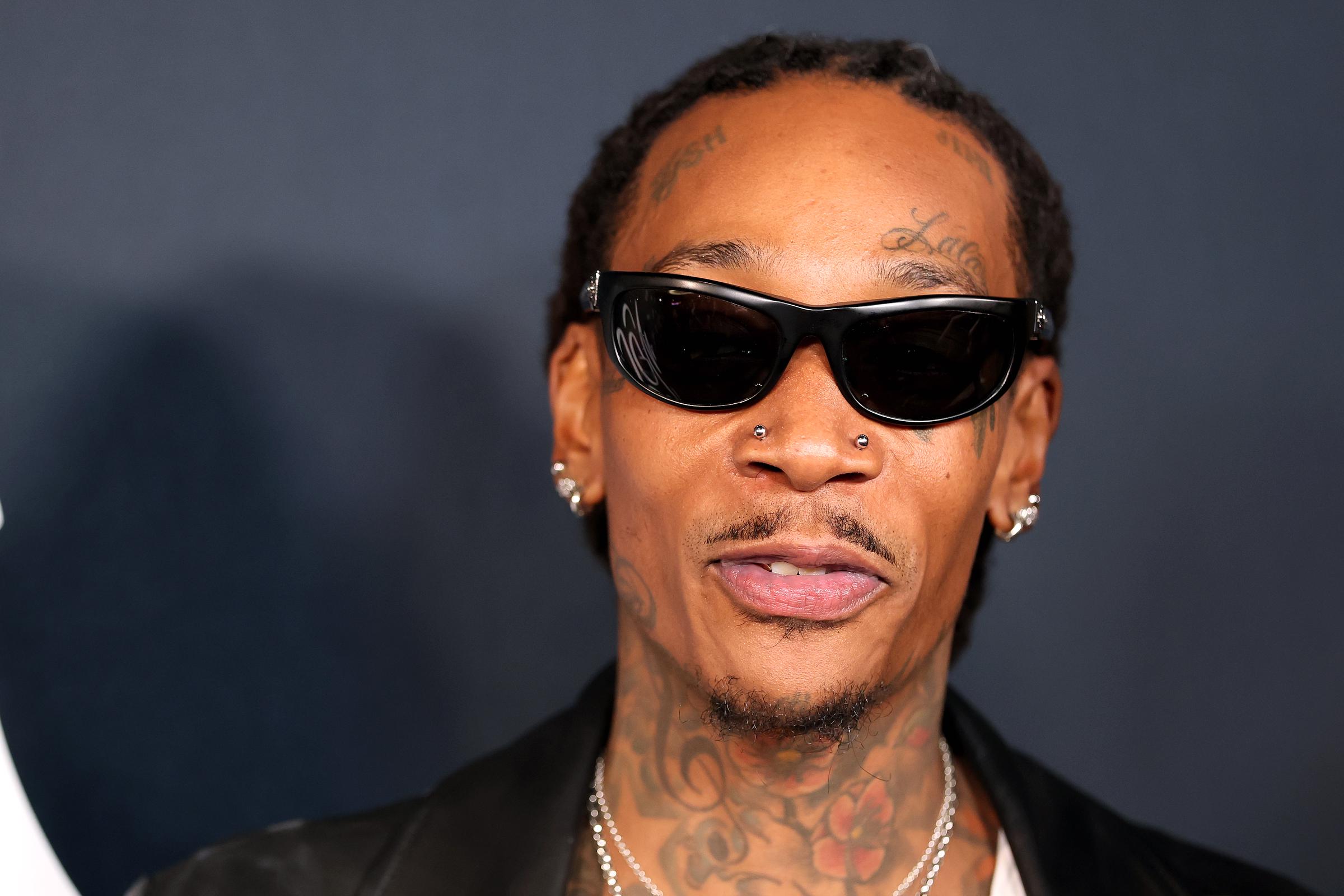 Wiz Khalifa at the Los Angeles premiere of "Moses The Black" at SilverScreen Theater on January 20, 2026, in West Hollywood, California. | Source: Getty Images