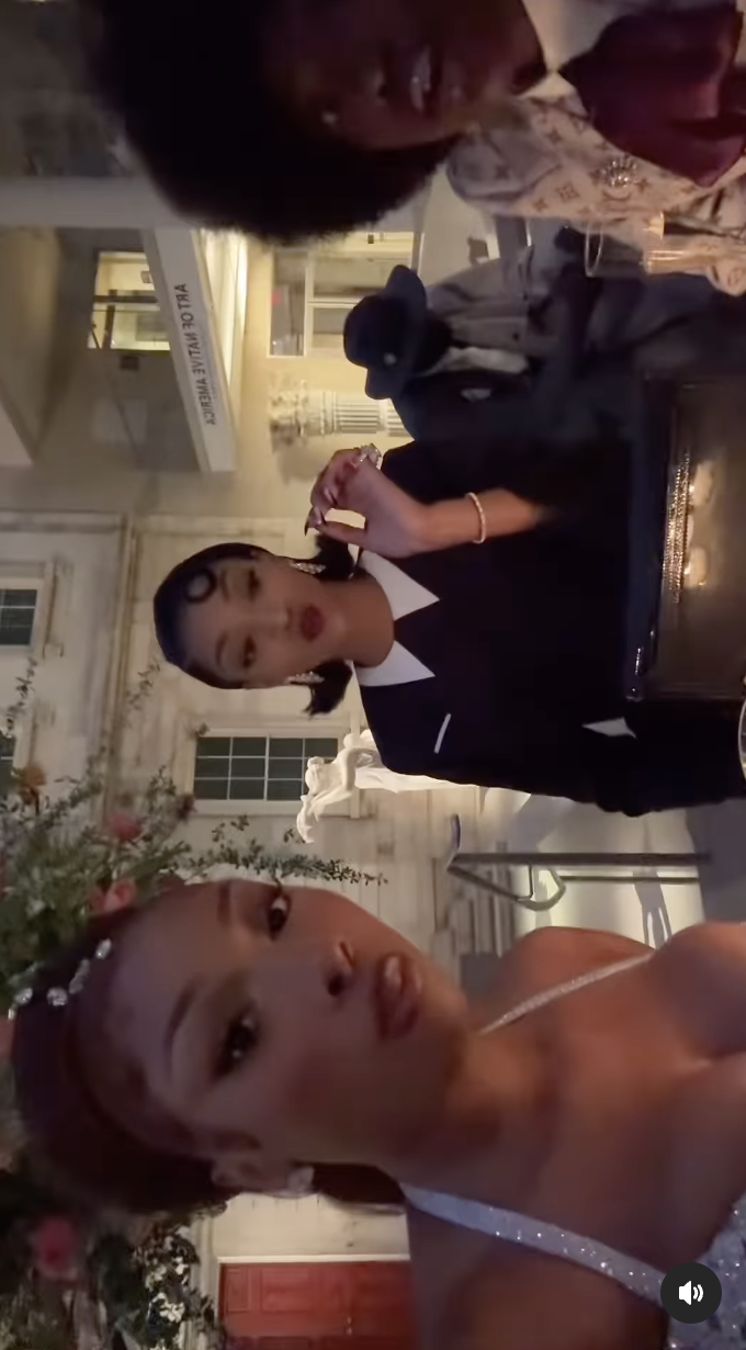 Megan Thee Stallion, Angel Reese, and Doechii are seen together at the Met Gala, dated May 6, 2025 | Source: Instagram/A photo of Megan Thee Stallion, dated May 6, 2025 | Source: Instagram/theestallion