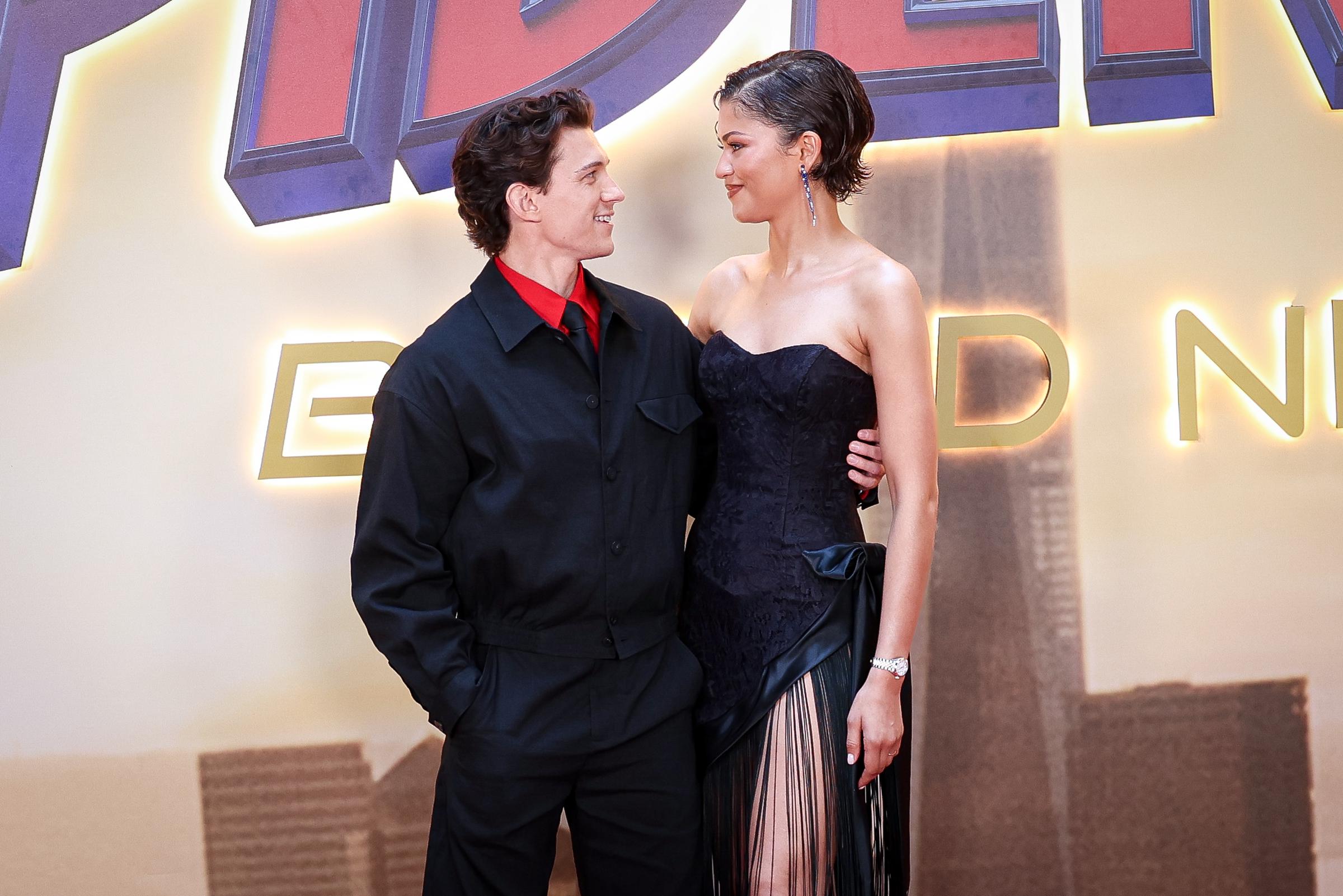 But some netizens didn't care about rings; they just focused on how happy Tom Holland and Zendaya looked together at their first event for the new film. | Source: Getty Images