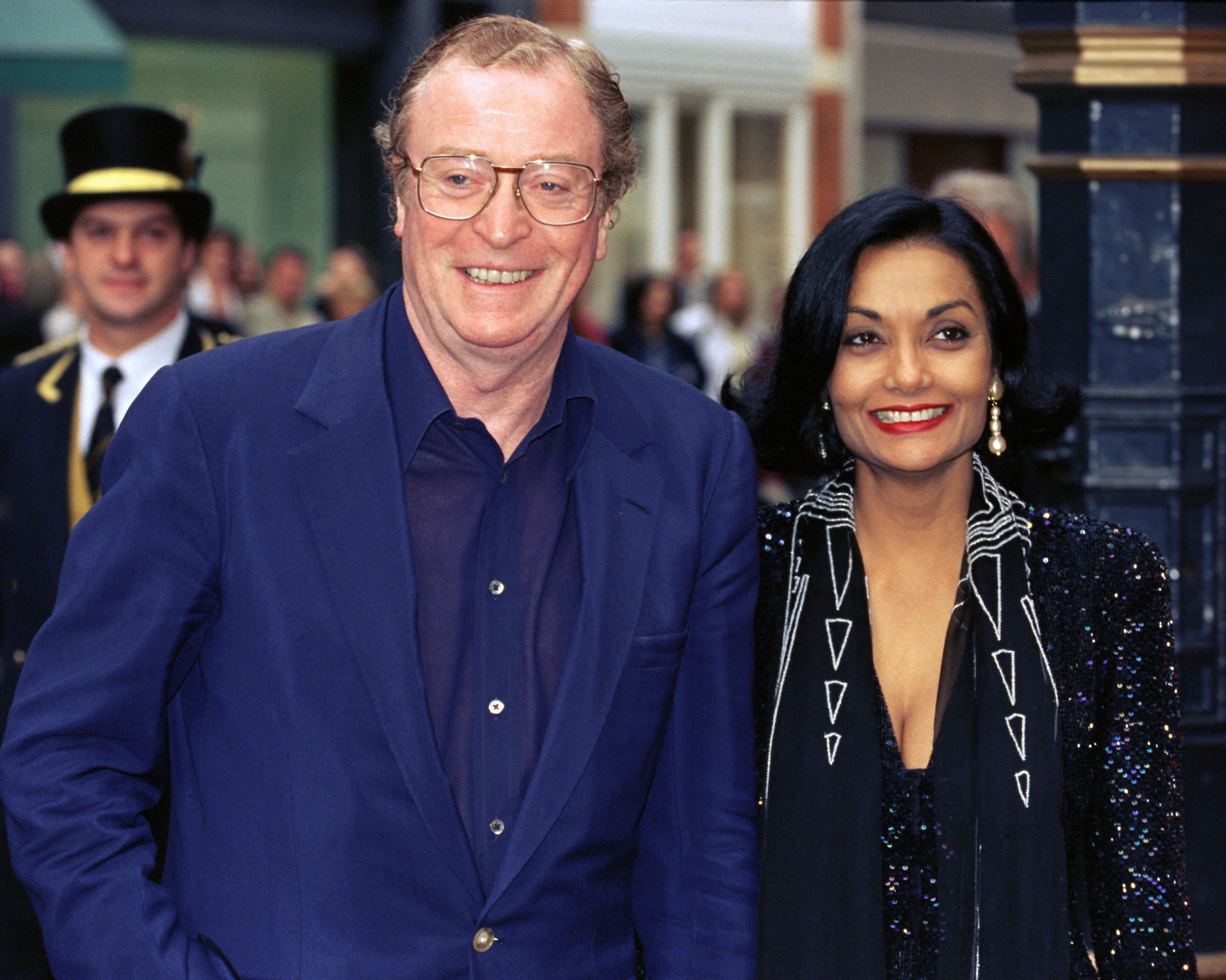 Michael & Shakira Caine attend a Gianni Versace Book Launch Party at His Store In London'S Bond Street. | Photo: Getty Images