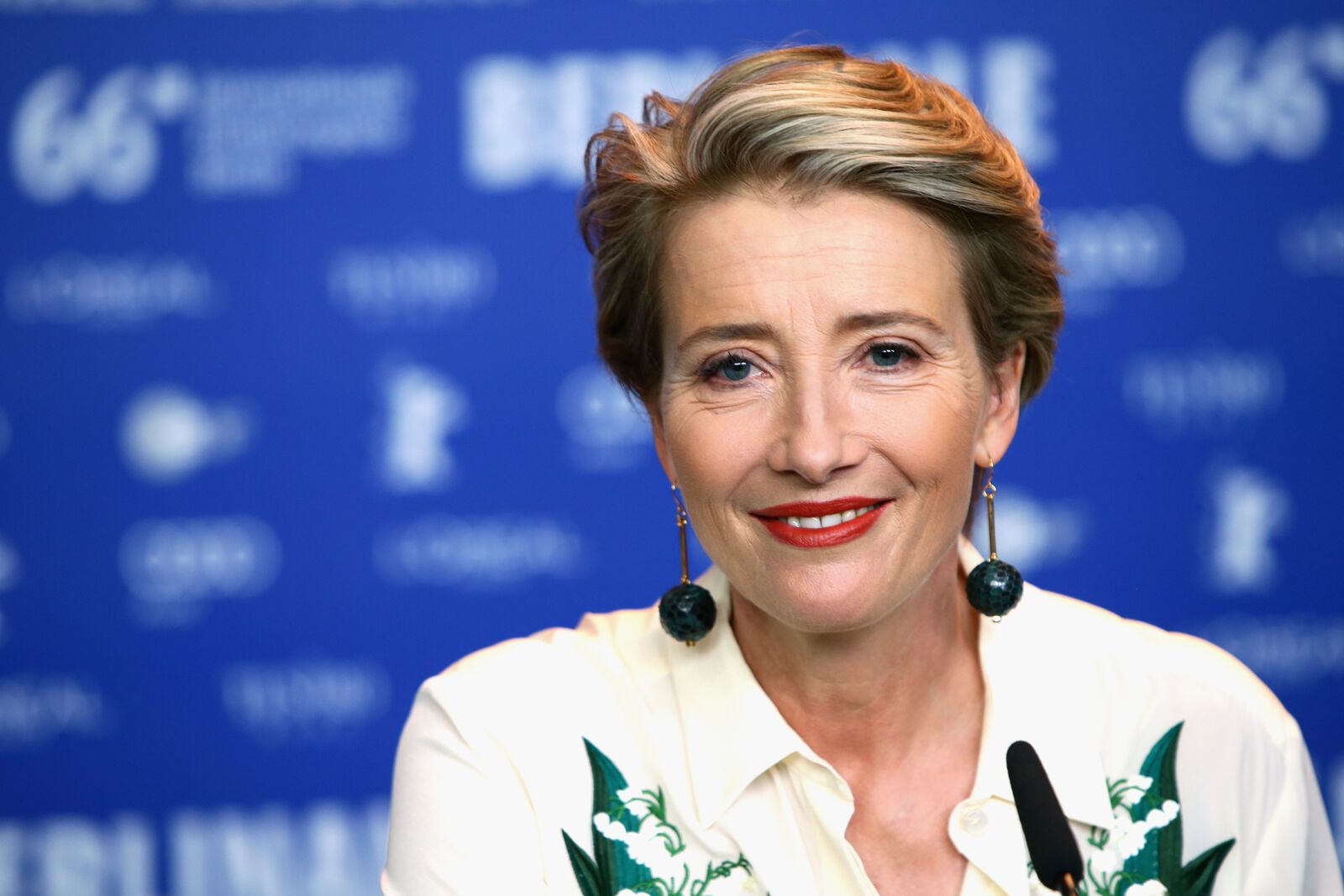 Emma Thompson at the "Alone in Berlin" press conference during the 66th Berlinale International Film Festival Berlin on February 15, 2016, in Germany | Photo: Getty Images