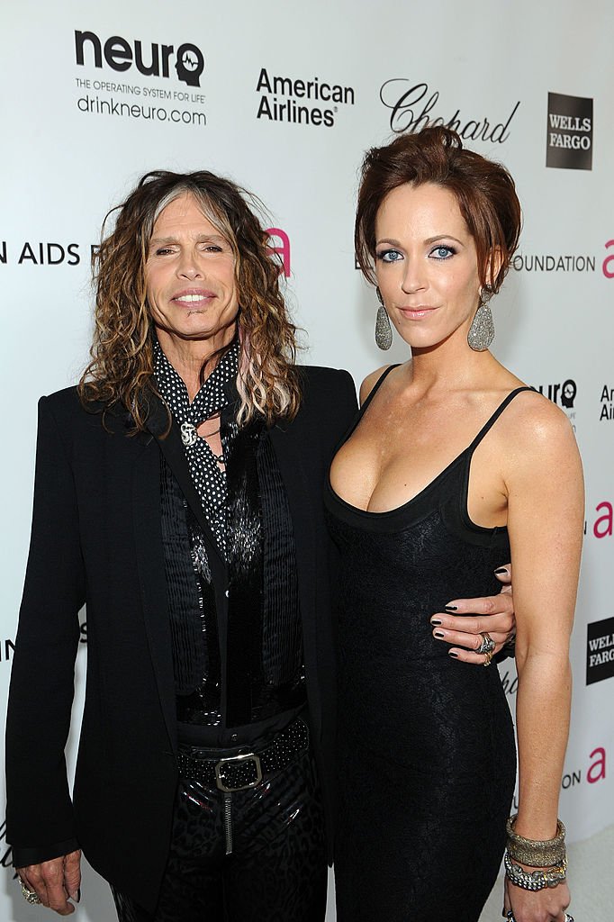 Steven Tyler son Taj wife Teresa daughters Chelsea and Mia, WireImage