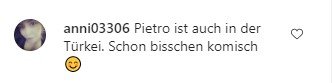 Ein Kommentar eines Fans unter Laura Marias Instagram Bild I Quelle: Instagram.com/lauramaria.rpa