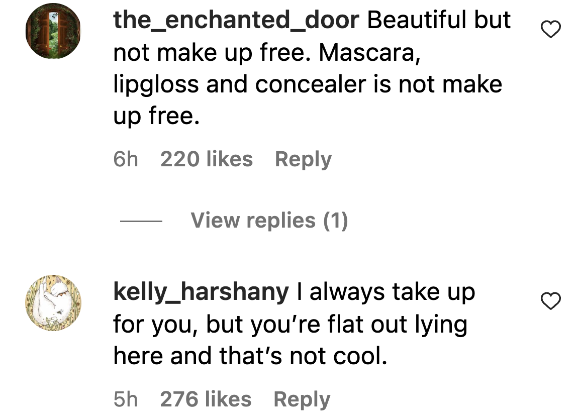 Screenshot of comments on Jessica Simpson's Instagram post. | Source: Instagram/JessicaSimpson