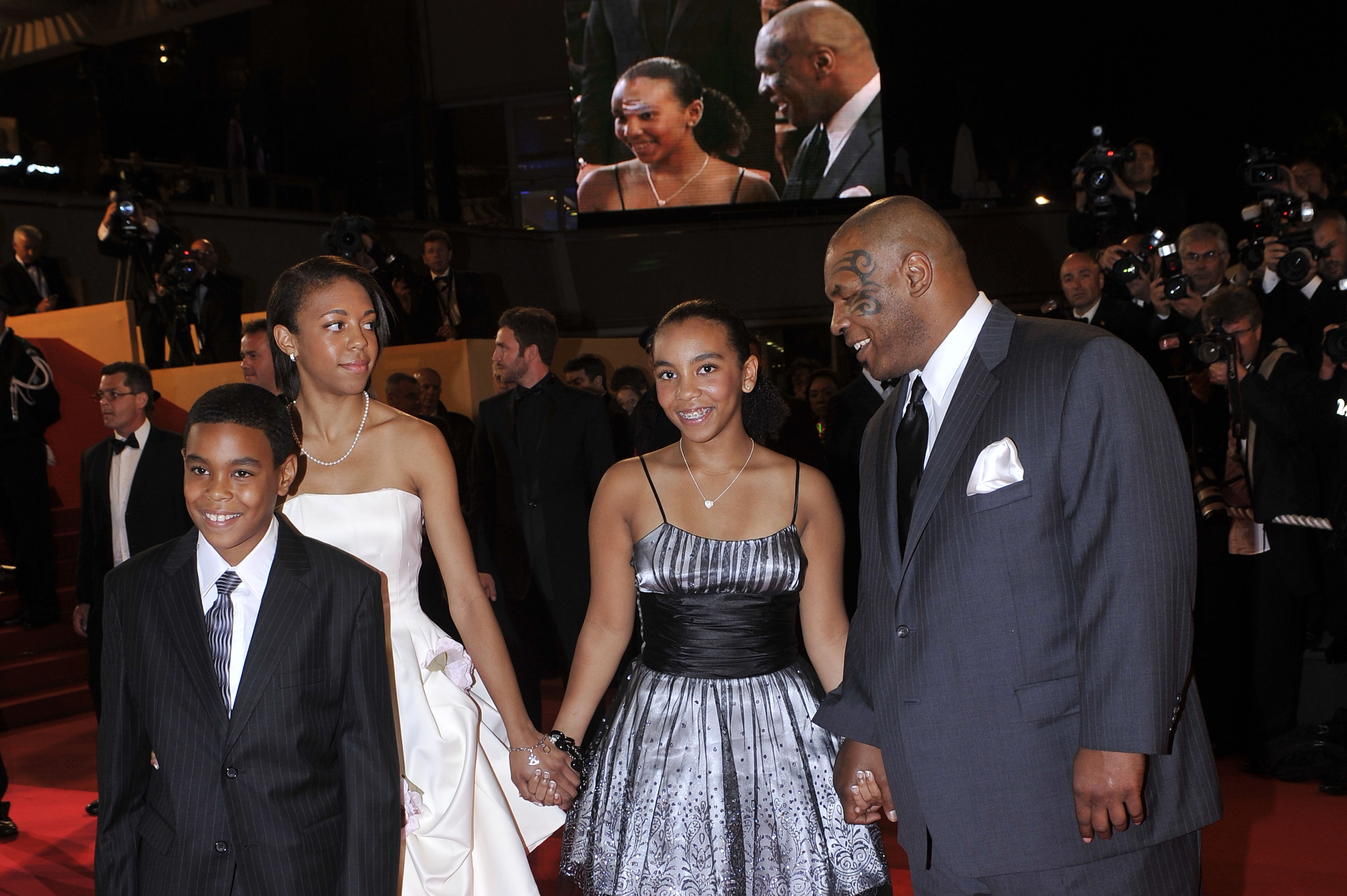 Mike Tyson with his family at the 61st Cannes Film Festival for the premiere of “Tyson.” | Source: Getty Images