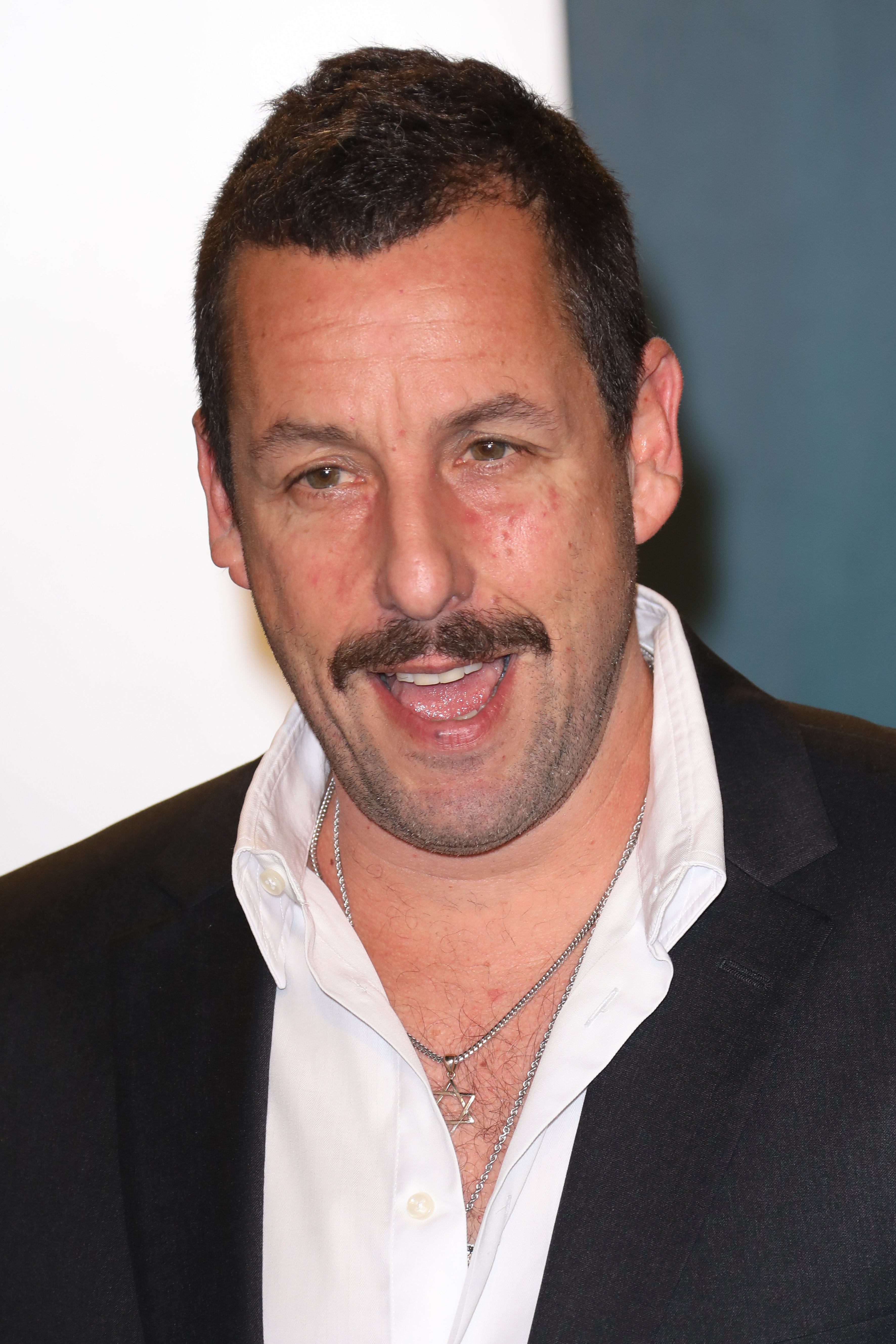 Adam Sandler attends the 2020 Vanity Fair Oscar Party at Wallis Annenberg Center for the Performing Arts on February 9, 2020, in Beverly Hills, California. | Source: Getty Images