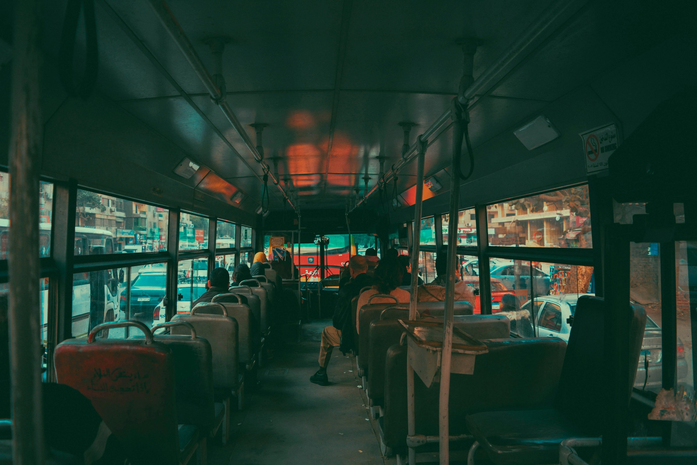 Passengers in a bus | Source: Pexels
