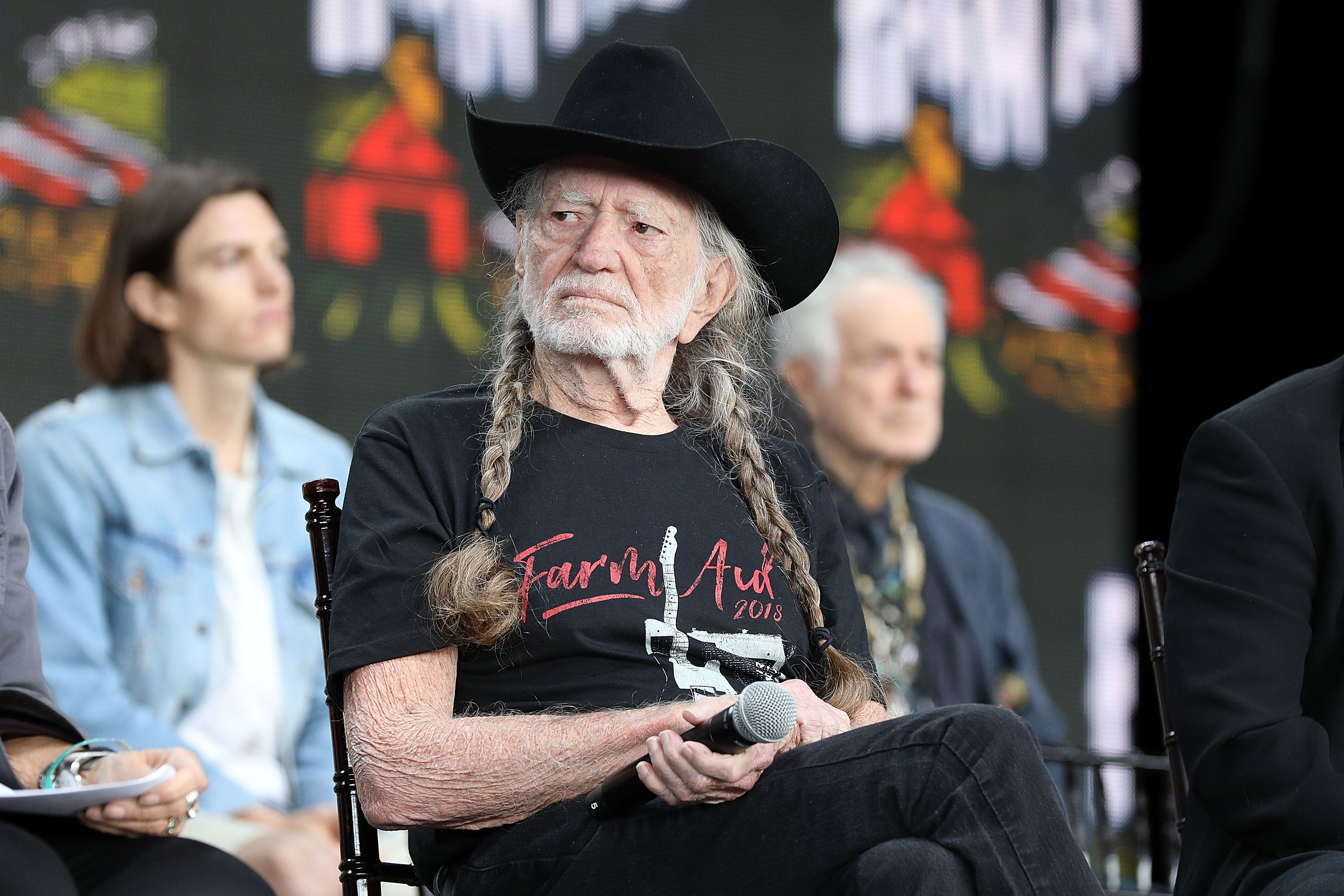 Willie Nelson at a press conference at Farm Aid 2018 at Xfinity Theatre in Hartford, Connecticut | Photo: Taylor Hill/Getty Images