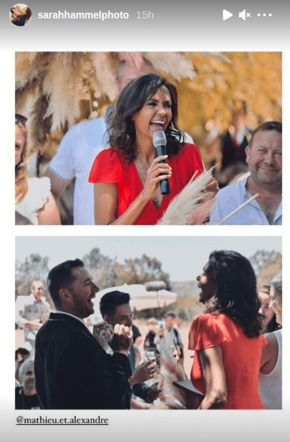 Capture d'écran story Instagram Sarah Hammel. ӏ sarahhammelphoto