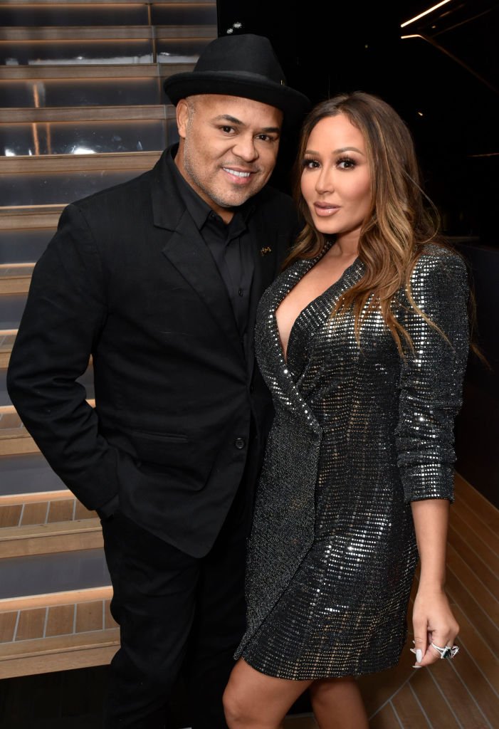 Adrienne Bailon and Israel Houghton attend the Lumiere De Vie Hommes Launch Event Aboard Superyacht Utopia IV | Photo: Getty Images