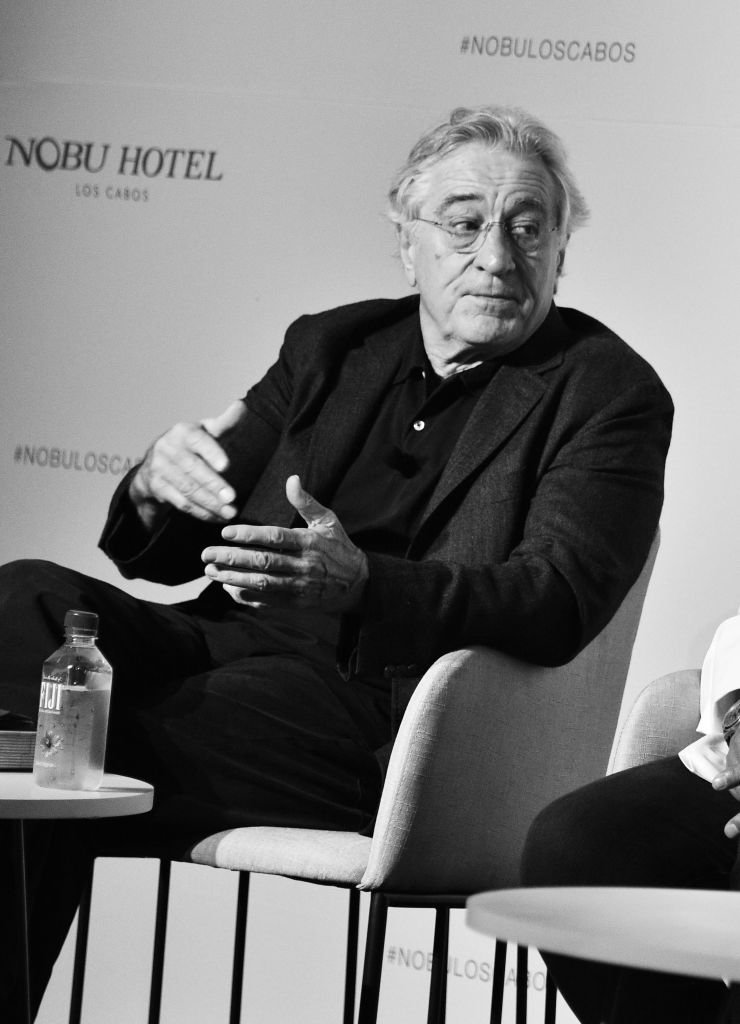 Robert De Niro speaks onstage during Press Conference at Nobu Los Cabos Official Hotel Launch & Sake Ceremony | Getty Images / Global Images Ukraine