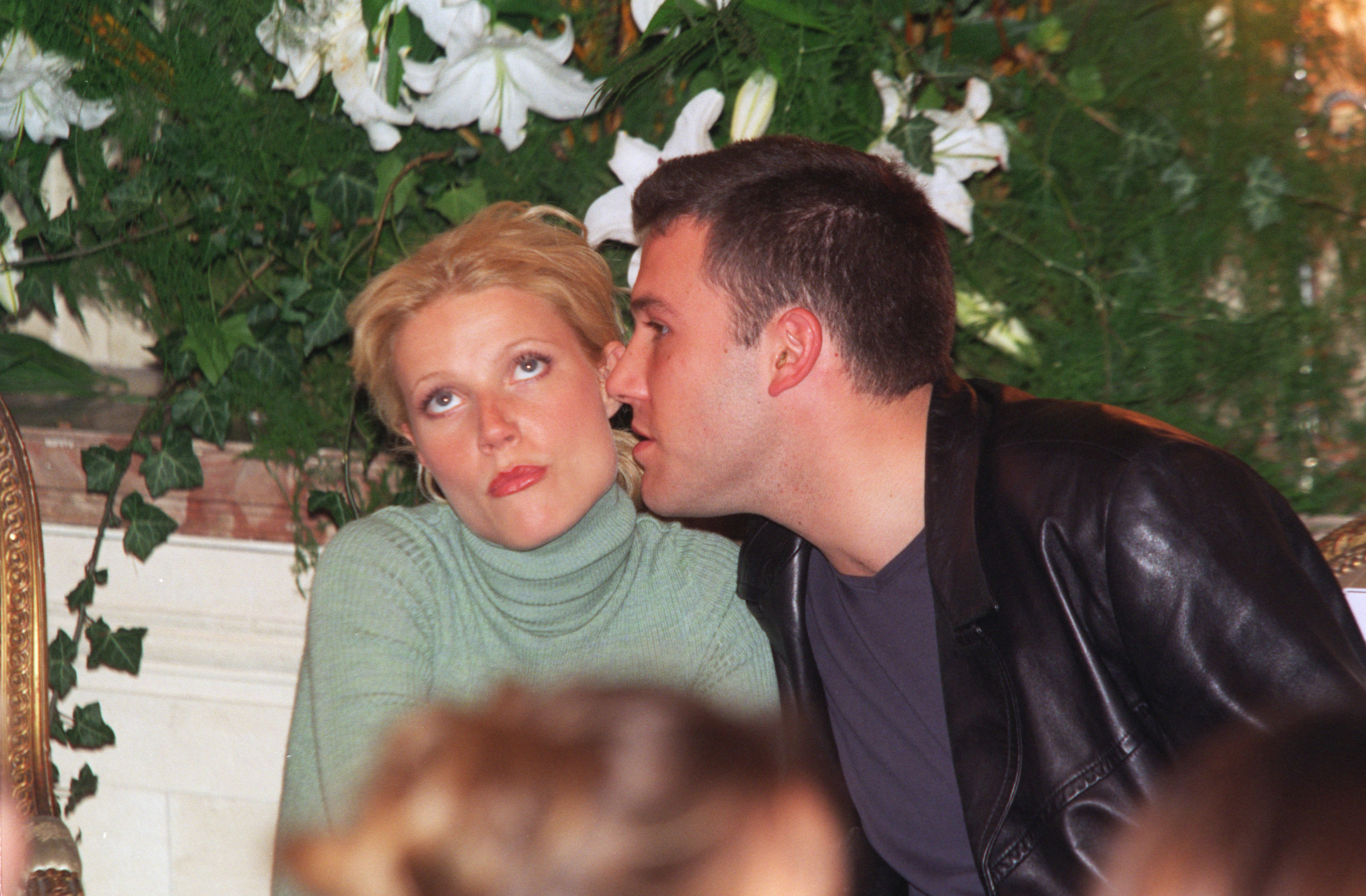 Gwyneth Paltrow and Ben Affleck at the Dior: Spring/Summer at 99 Preta-A-Porter Collection fashion show on October 13, 1998 | Source: Getty Images