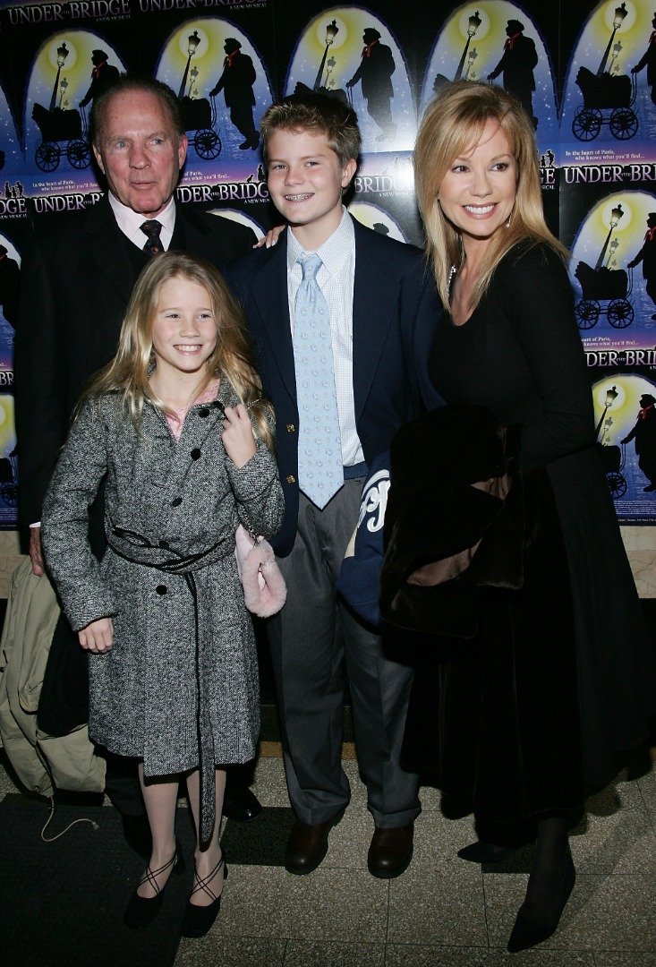 TV personality Kathie Lee Gifford and husband Frank Gifford, son Cody and daughter Cassidy arrive at the opening night of her new musical "Under The Bridge" at The Zipper Theatre January 6, 2005   | Source: Getty Images