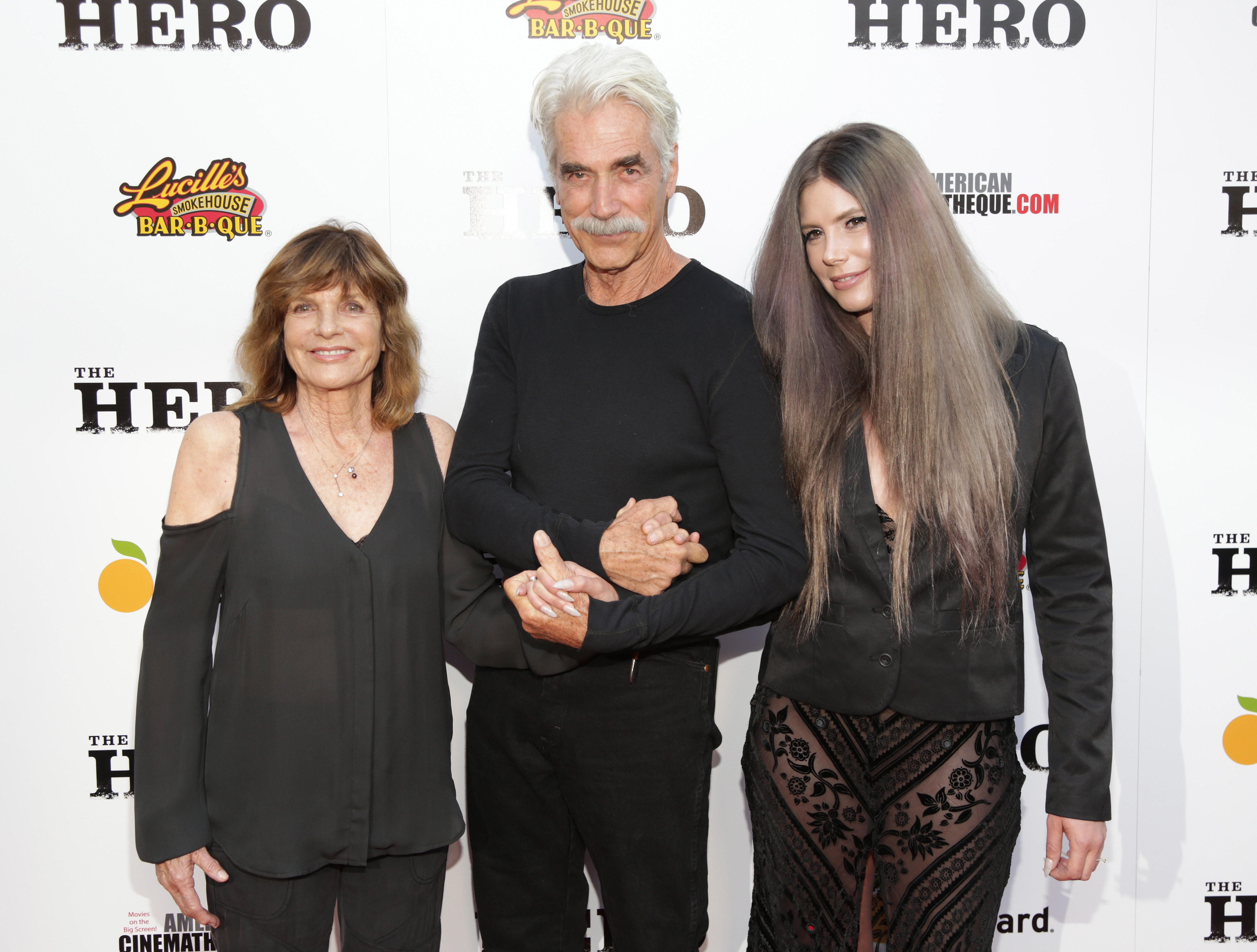Katharine Ross, Sam Elliott, and Cleo Elliot on June 5, 2017 in Hollywood, California | Source: Getty Images