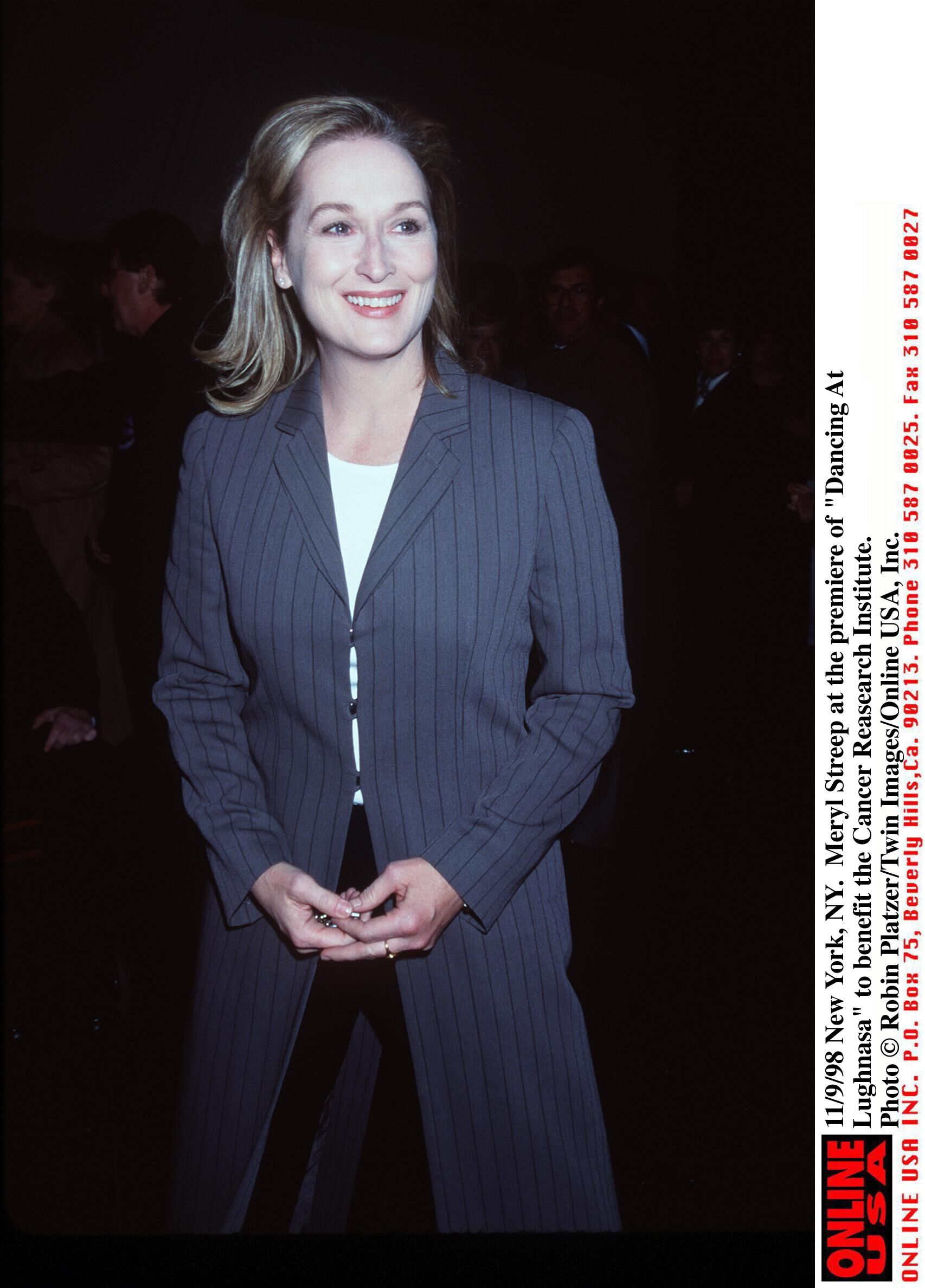 Meryl Streep attends the "Dancing At Lughnasa" premiere. | Source: Getty Images