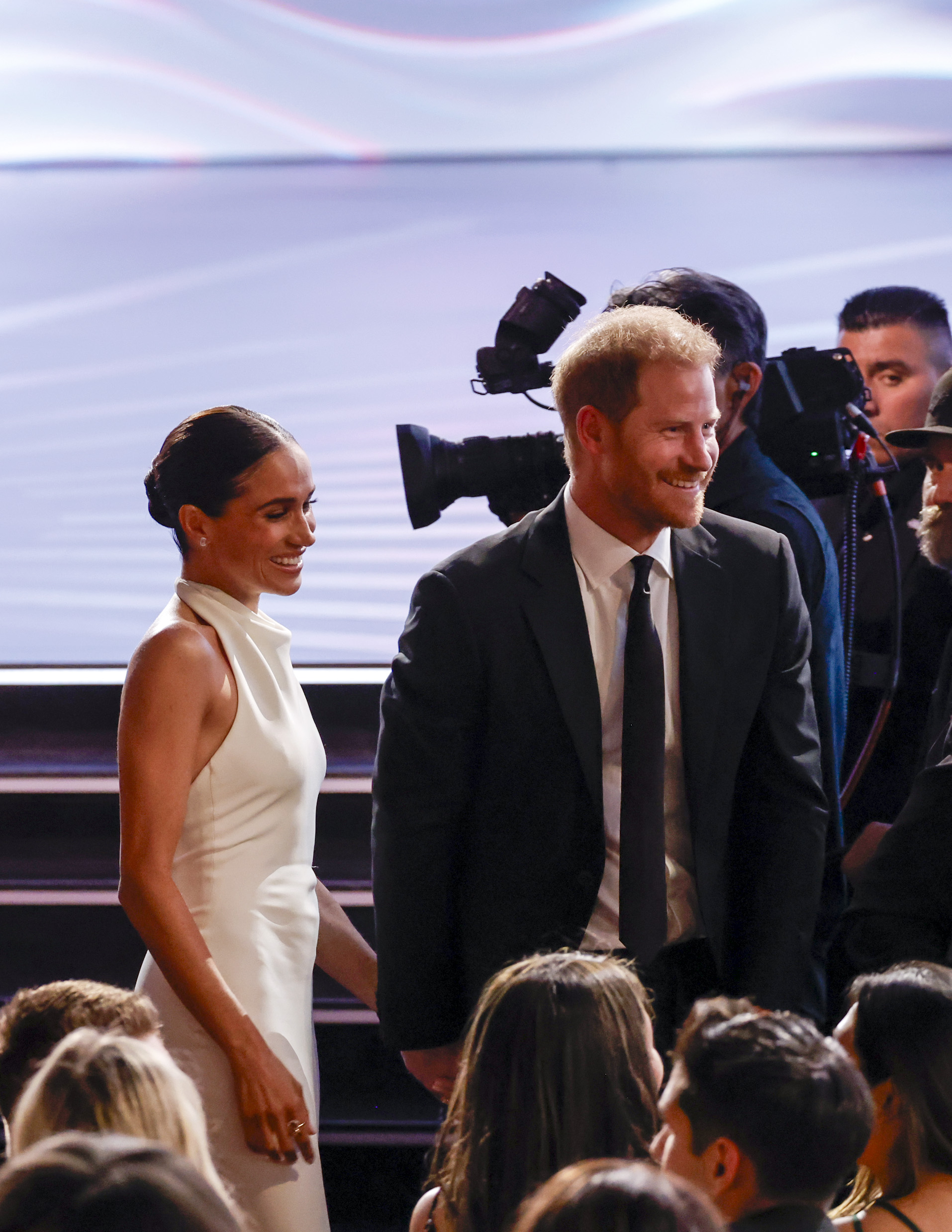 Meghan and Prince Harry during the ESPY Awards on July 11, 2024, in Hollywood, California | Source: Getty Images