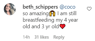 A fan's comment on Coco Austin's Instagram post | Photo: Instagram/coco