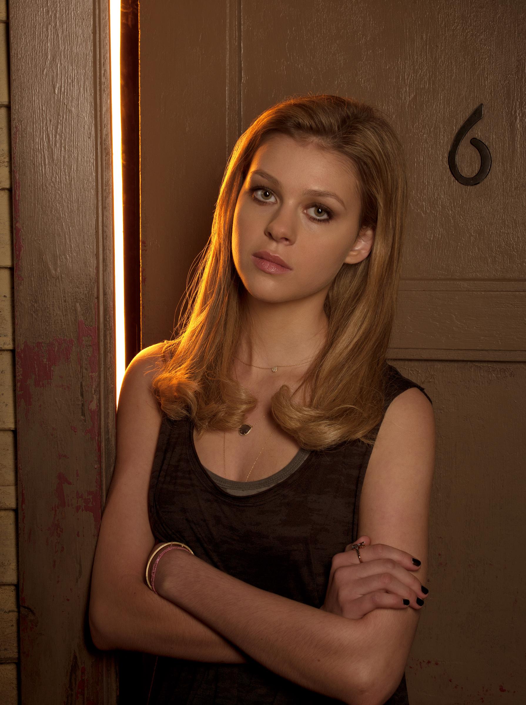 Nicola Peltz Beckham was photographed in character for season 1 of "Bates Motel" in 2013. Cast as Bradley Martin in the psychological thriller series, she took on one of her most high-profile television roles at the time, marking a significant shift from teen stardom to darker, more complex storytelling.