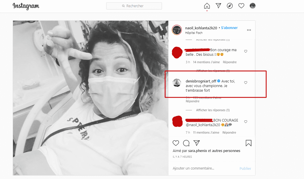 Le commentaire de Denis Brogniart sur la publication de Naoil (Koh-Lanta). | Photo : Instagram/naoil_kohlanta2k20 Le commentaire de Denis Brogniart sur la publication de Naoil (Koh-Lanta). | Photo : Instagram/naoil_kohlanta2k20