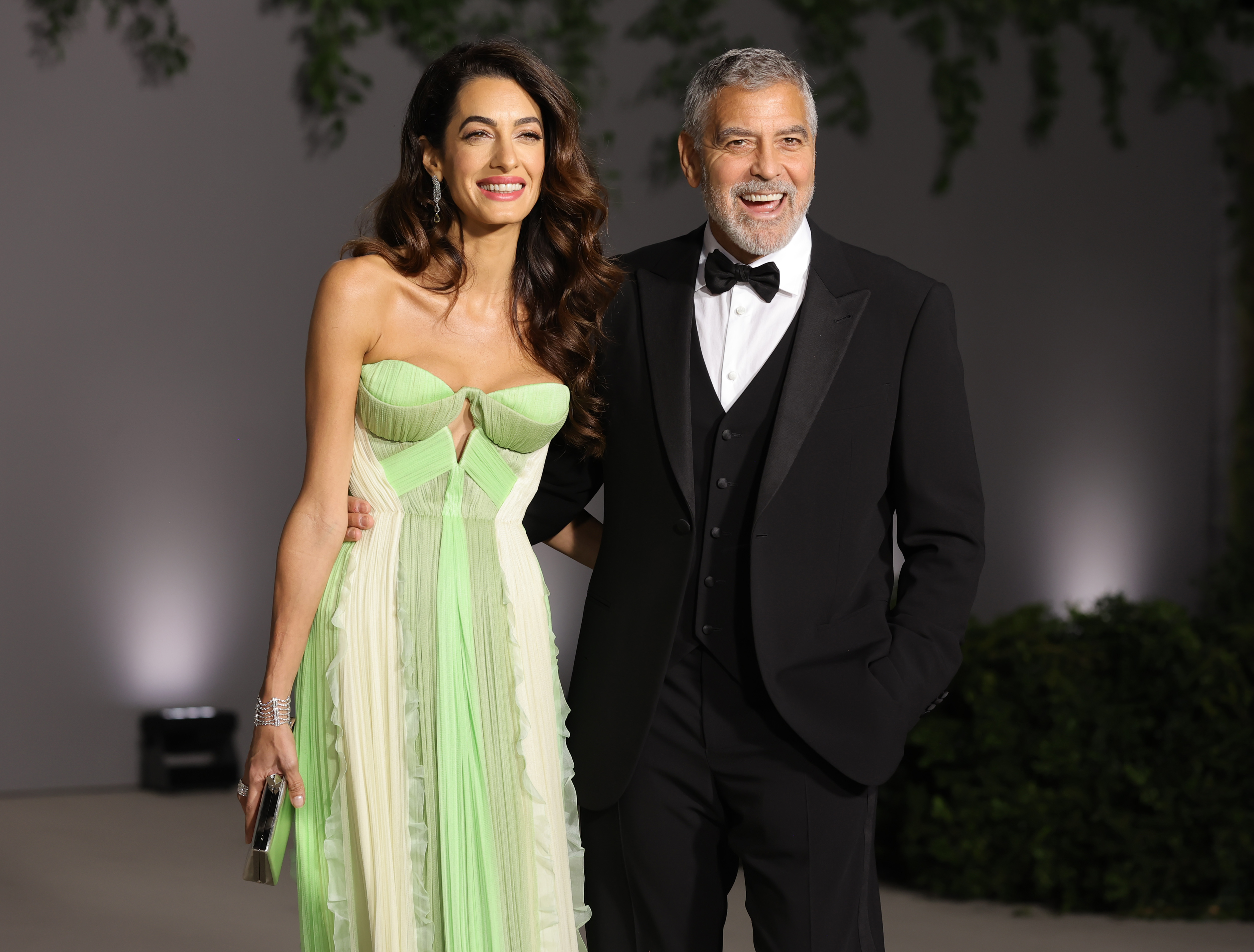 Amal Clooney and George Clooney in Los Angeles, California on October 15, 2022 | Source: Getty Images