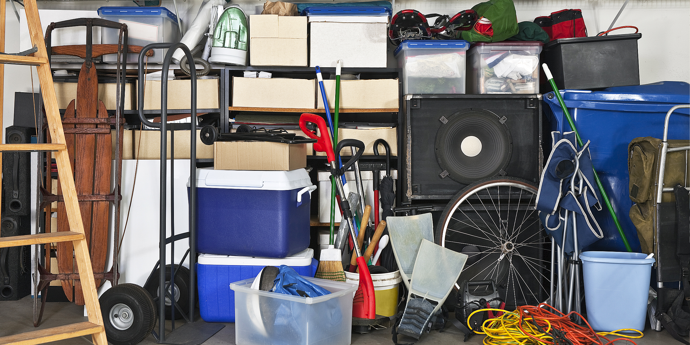 Garage filled with boxes | Source: Shutterstock