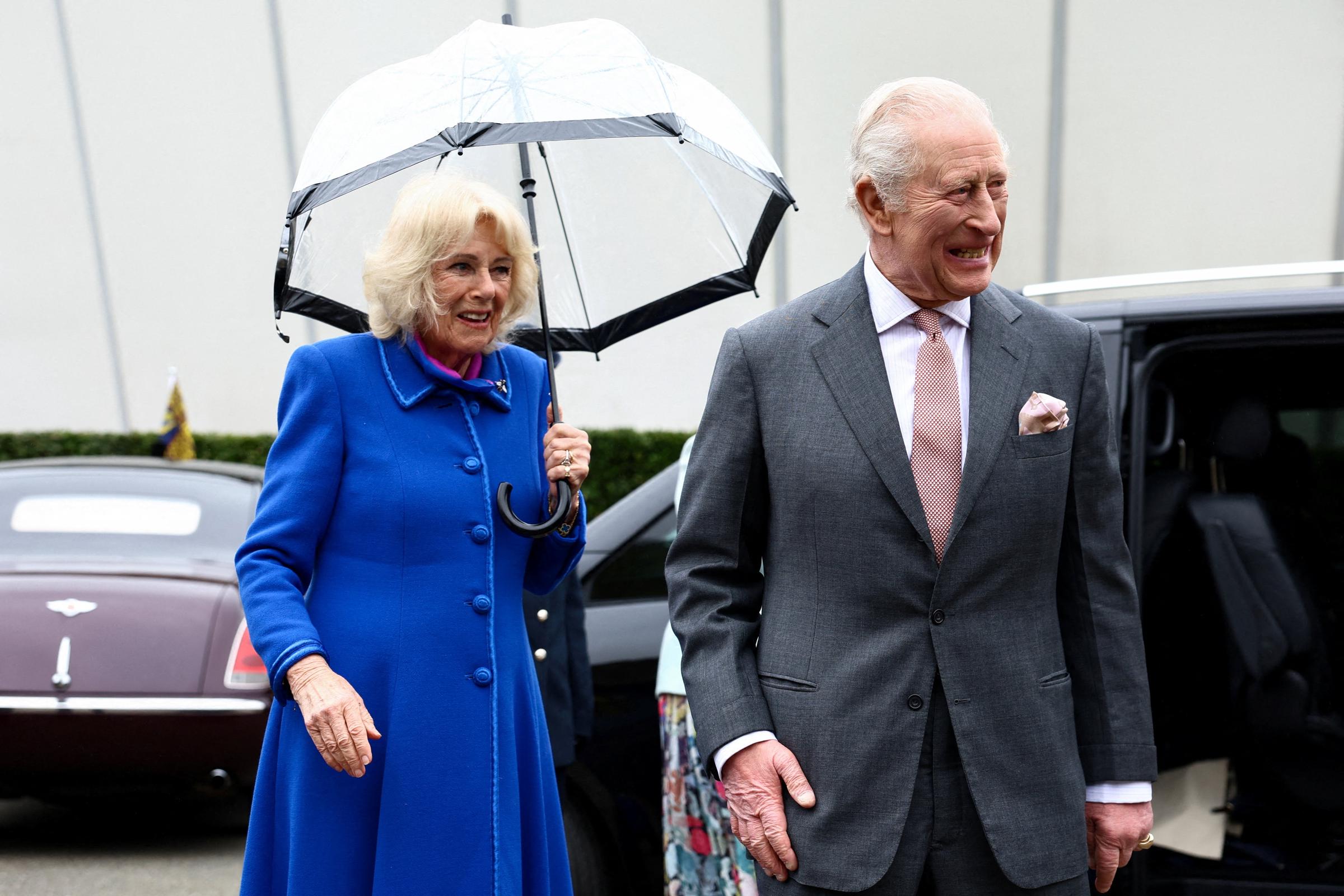 King Charles III and Queen Camilla arrive for an event celebrating The Eden Project's 25th anniversary on 24 March 2026 in St Austell, England. | Source: Getty Images