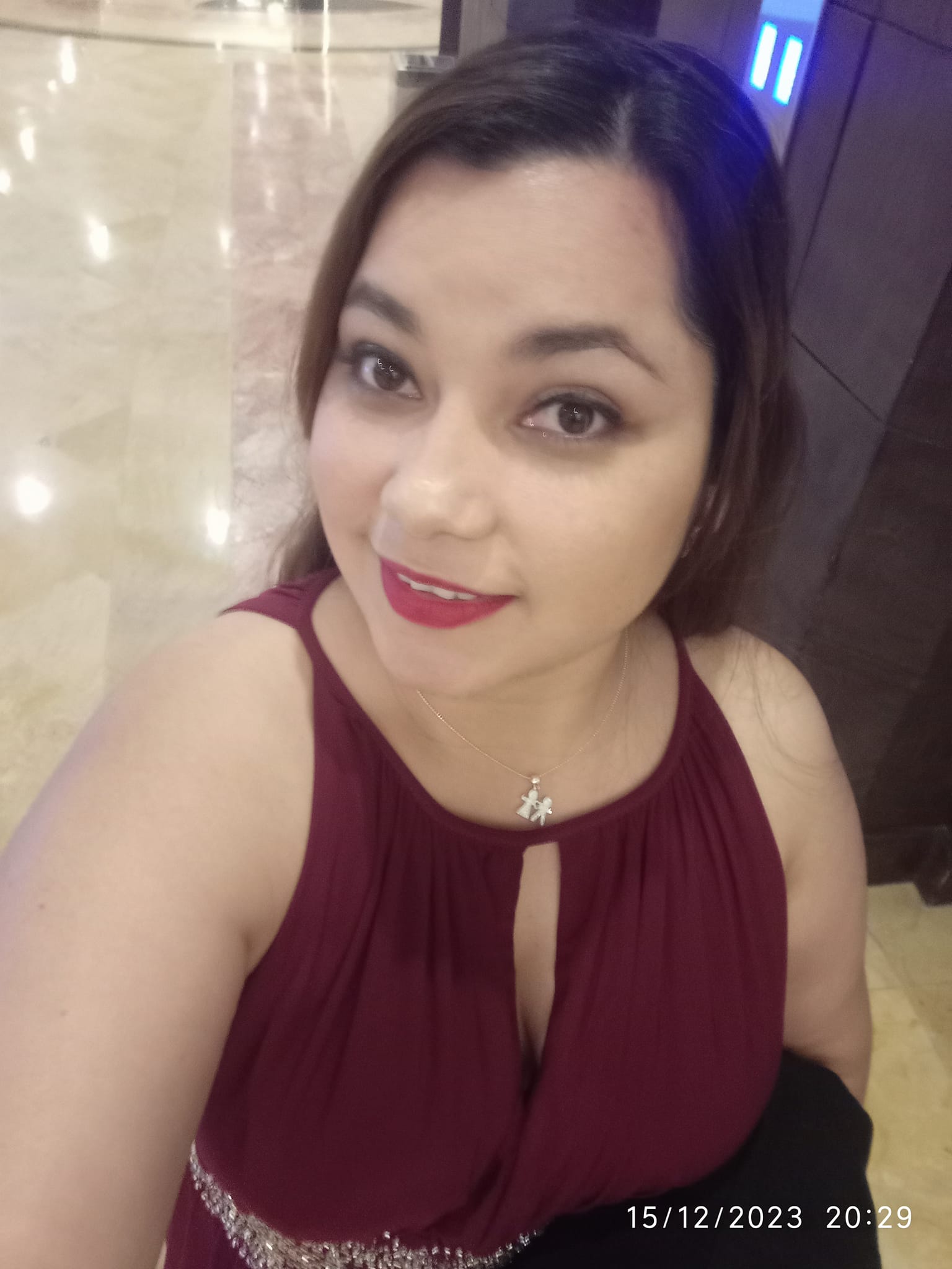 Helen Garay Sanchez at a company's Christmas party in Guatemala, from a post dated December 16, 2023 | Source: Facebook/Helen Garay