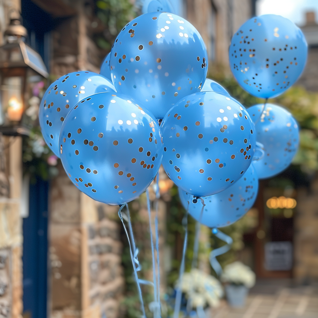 Blue balloons | Source: Midjourney