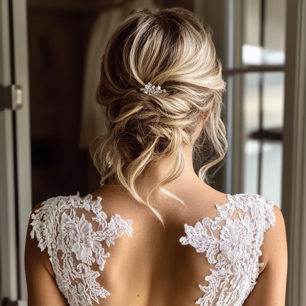 A bride walking out of a room | Source: Midjourney