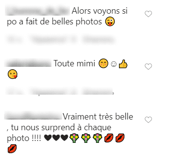 Capture d''écran des commentaires sur le post Instagram de Julie Obispo | Photo : Instagram/julieobispo/