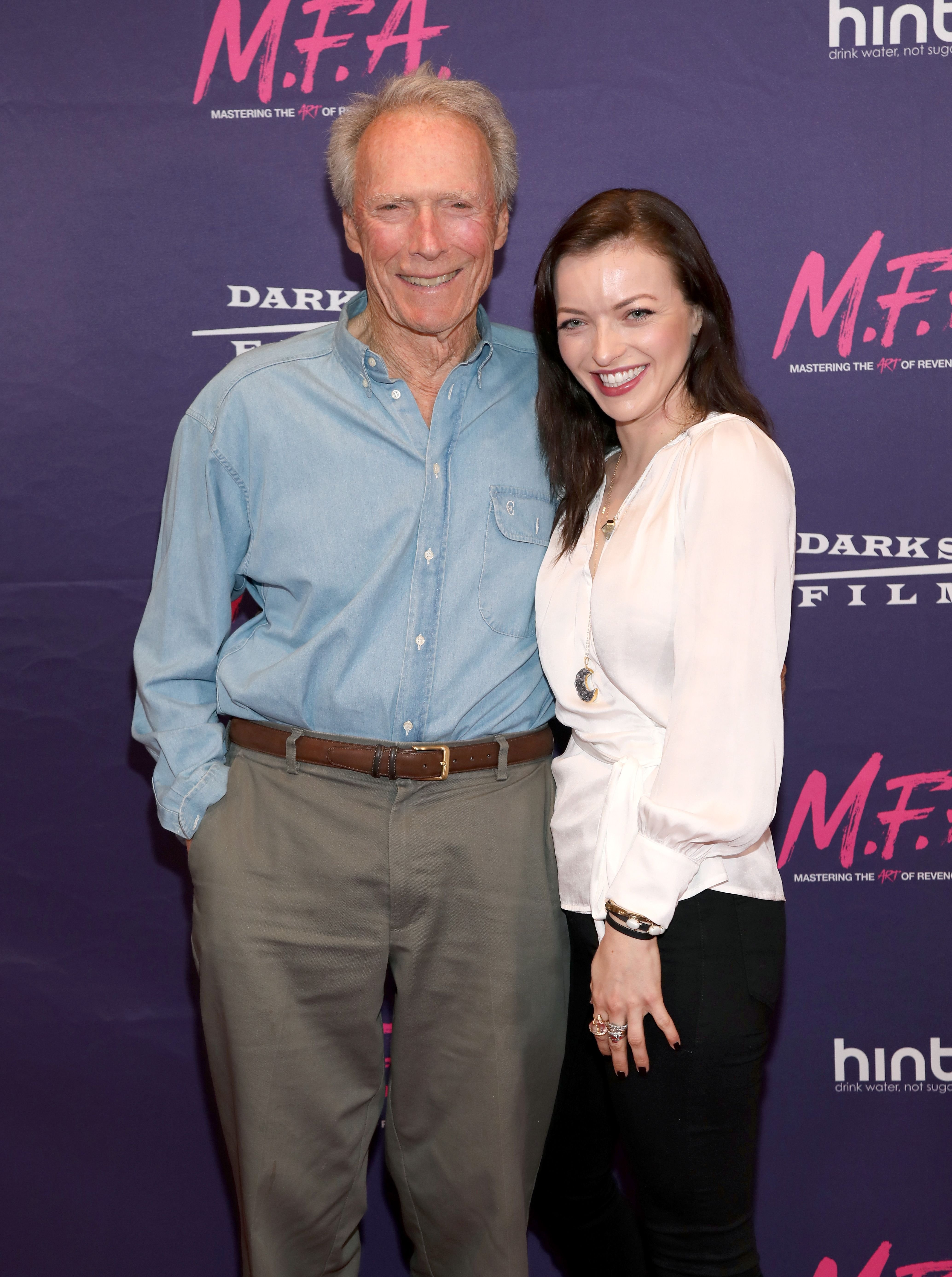 Clint Eastwood and daughter Francesca Eastwood at the Premiere Of Dark Sky Films' "M.F.A." at The London West Hollywood on October 2, 2017 in West Hollywood, California | Photo: Getty Images