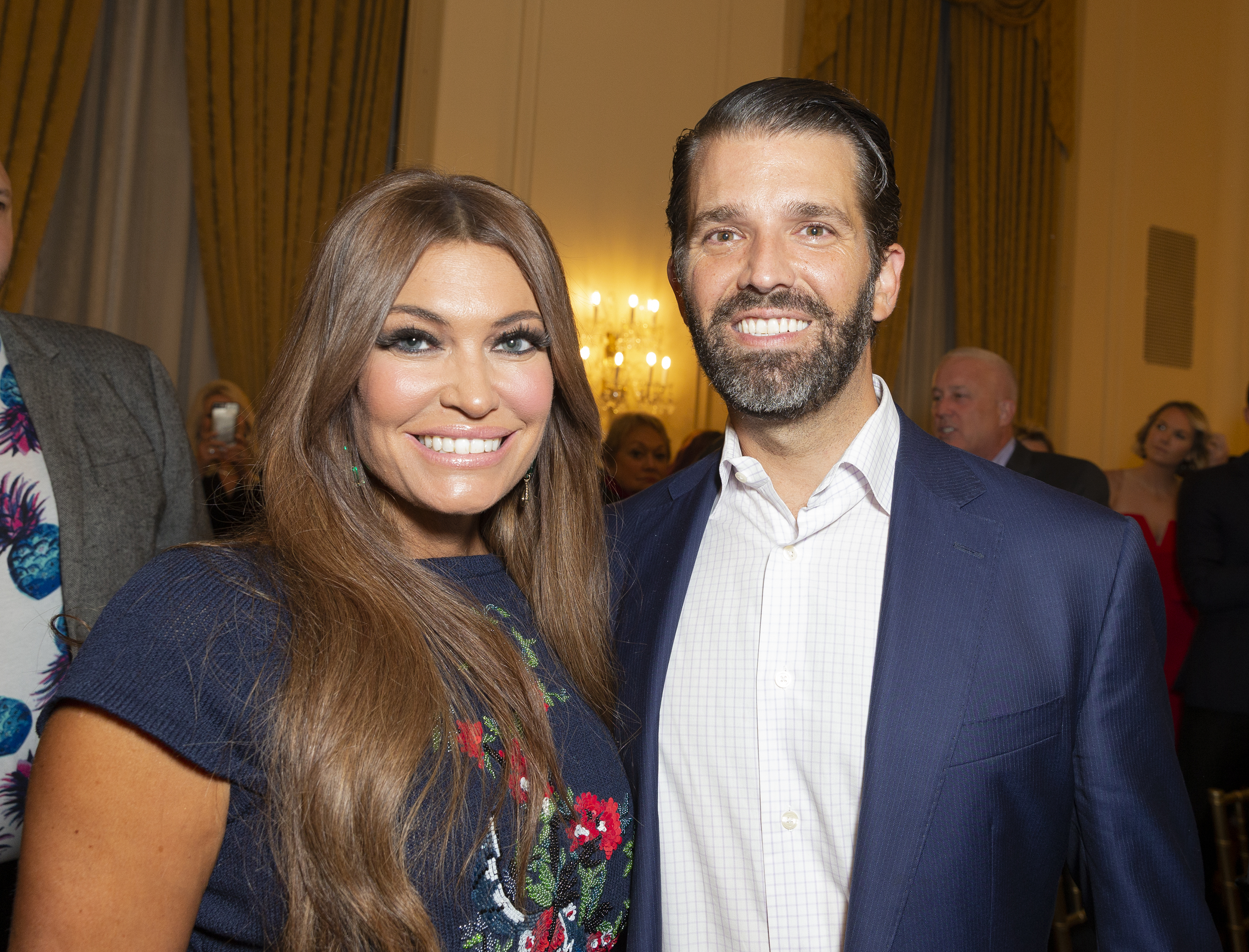 Kimberly Guilfoyle and Donald Trump Jr. attend Zang Toi 30th anniversary fashion show on September 10, 2019 | Source: Getty Images