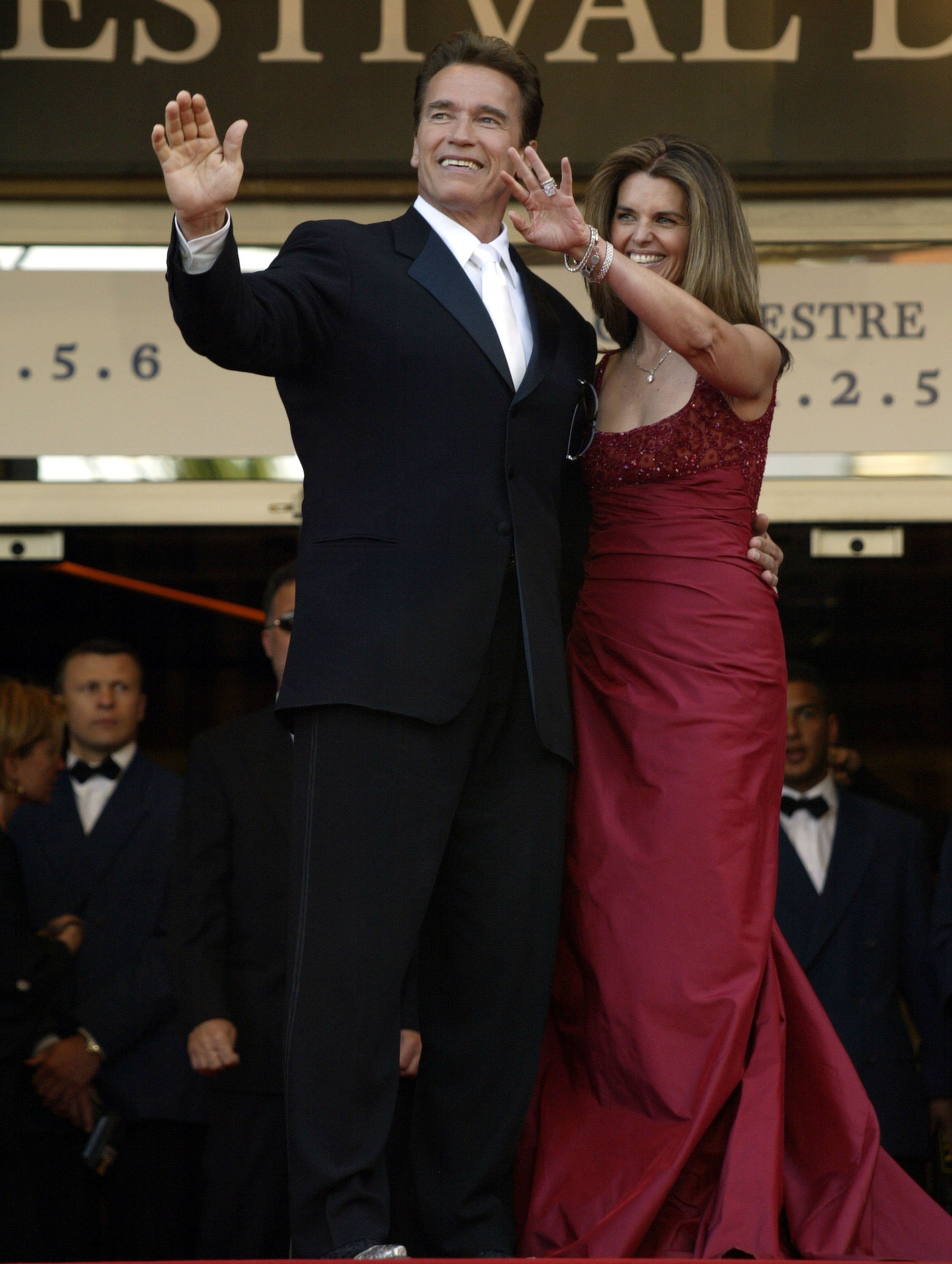 Arnold Schwarzenegger and Maria Shriver during 2003 Cannes Film Festival - "Les Egares" Premiere at Palais Des Festival in Cannes, France on May 16, 2003 | Source: Getty images 