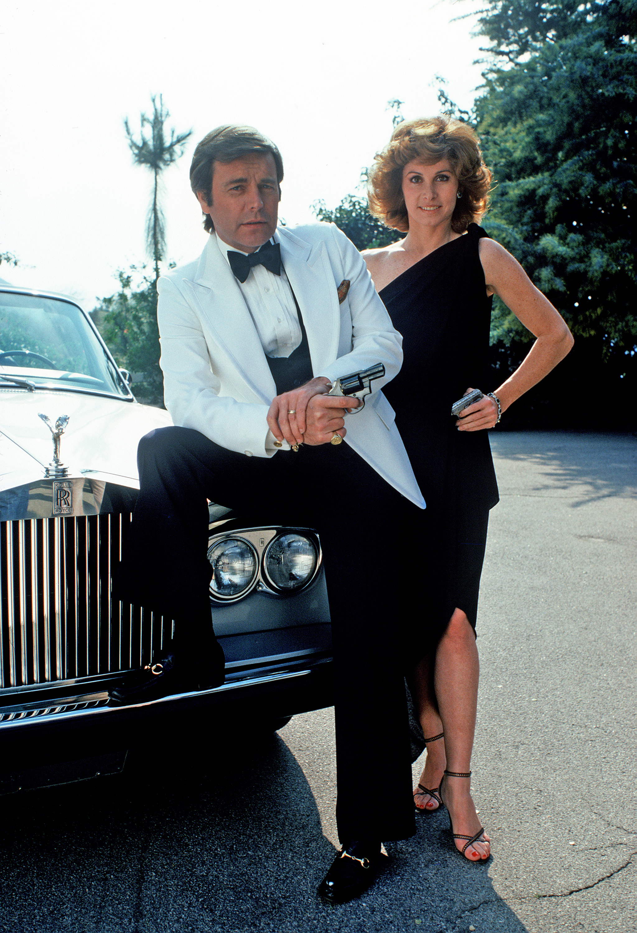 Robert Wagner and Stefanie Powers in "Hart to Hart" on August 25, 1979 | Source: Getty Images