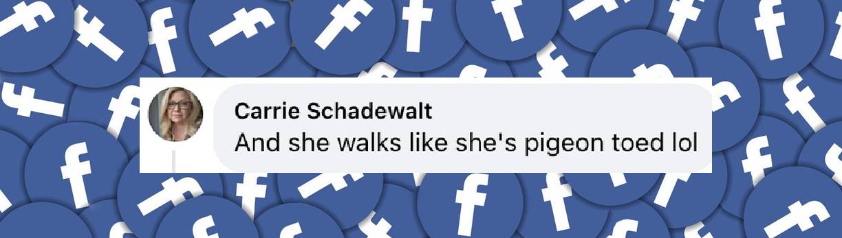 An online user comments on Taylor Swift's walking style, from a post dated January 19, 2025 | Source: Facebook/NYPost