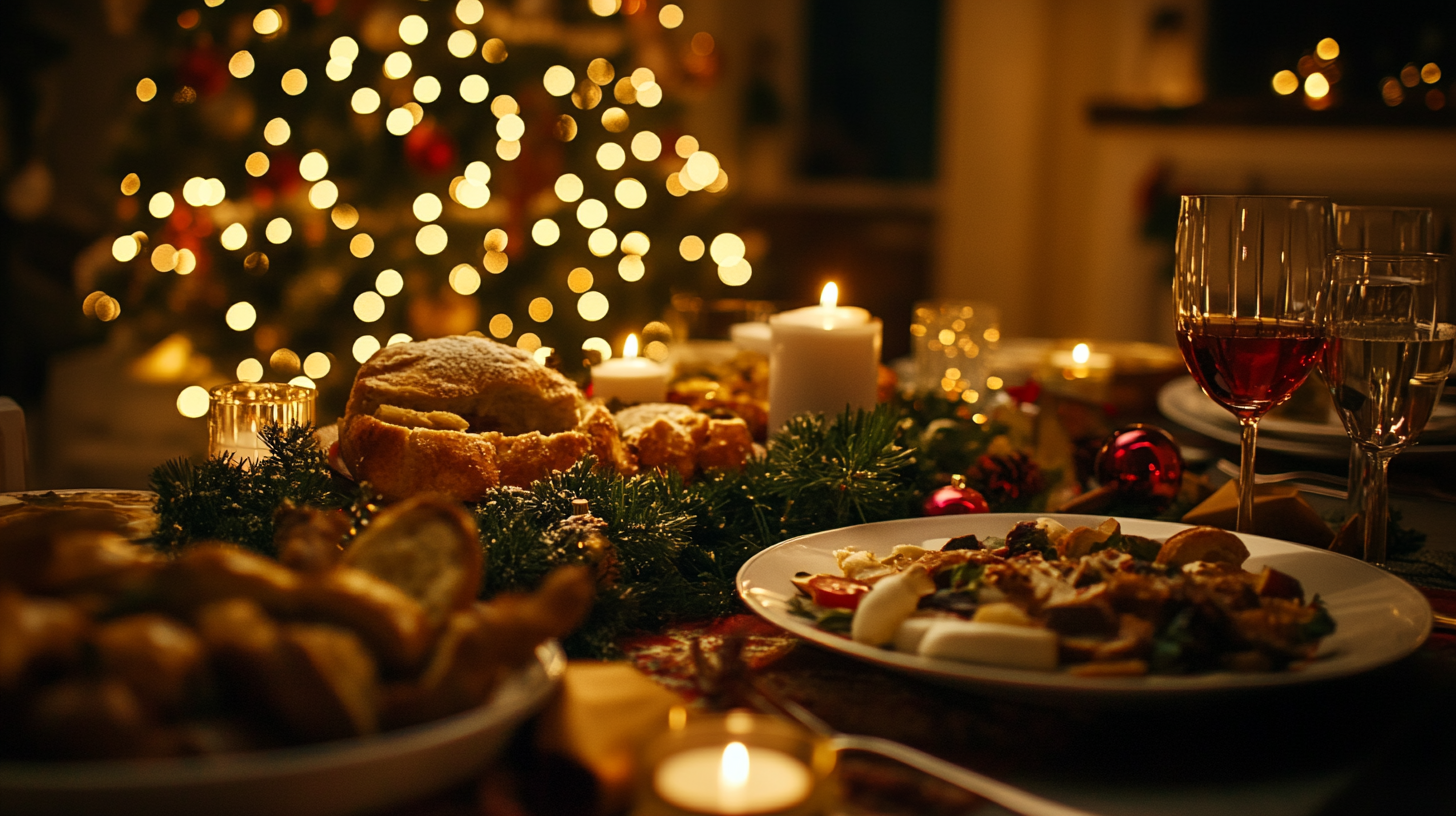 A Christmas dinner | Source: Midjourney