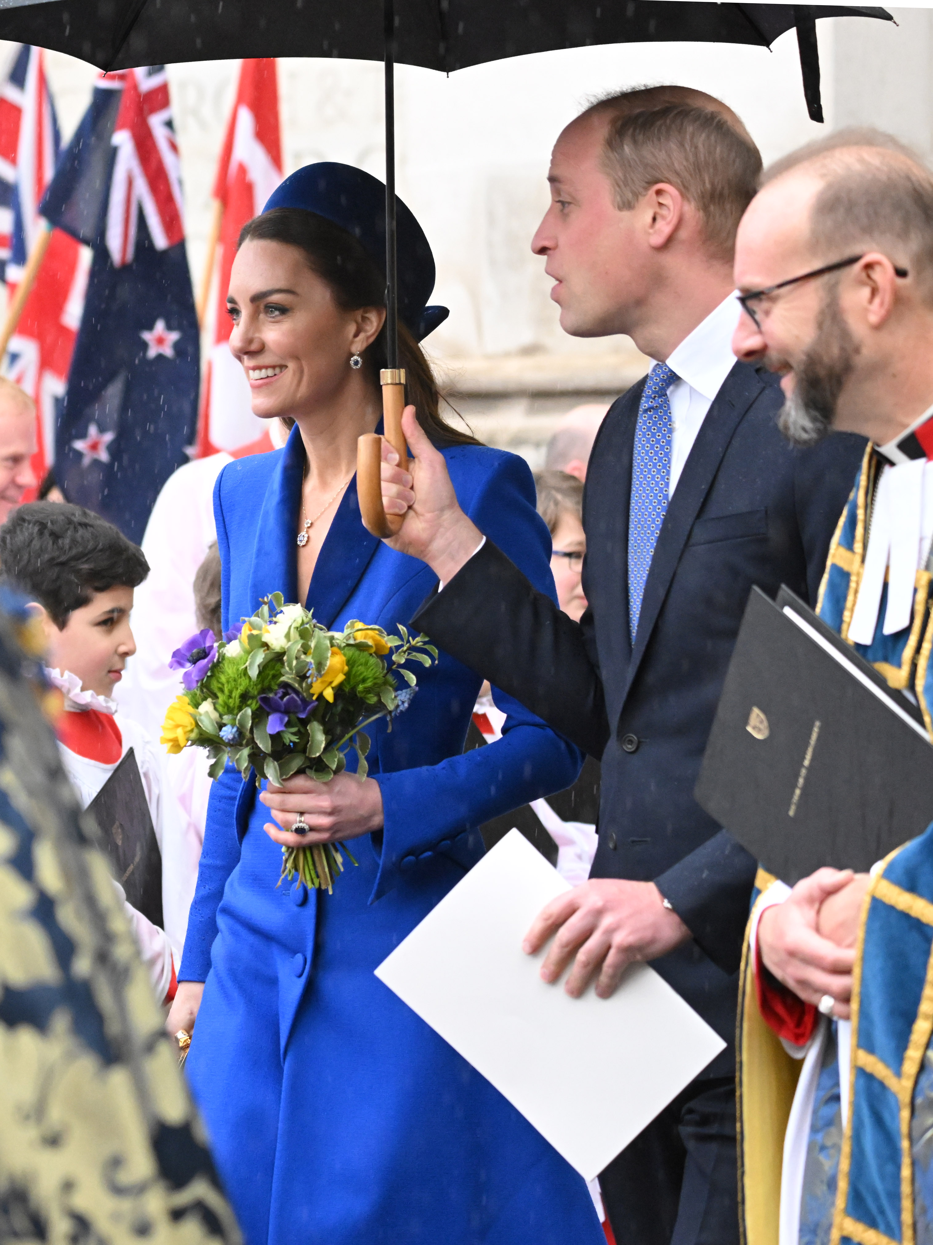 Catherine, Duchess of Cambridge and Prince William attend the Commonwealth Day Service at Westminster Abbey on 14 March 2022 in London, England. | Source: Getty Images