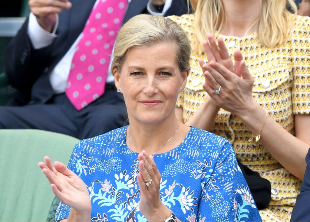 Sophie, Countess of Wessex attends day nine of the Wimbledon Tennis Championships at All England Lawn Tennis and Croquet Club | Photo: Getty Images