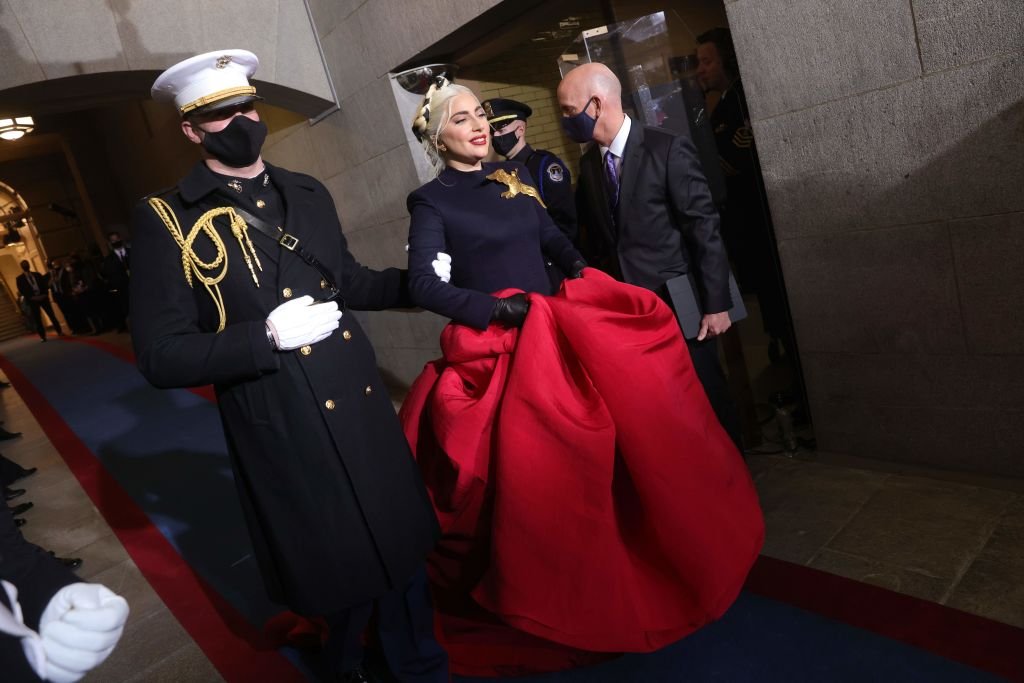 Lady Gaga on January 20, 2021, at the US Capitol in Washington, D.C. | Photo: Getty Images